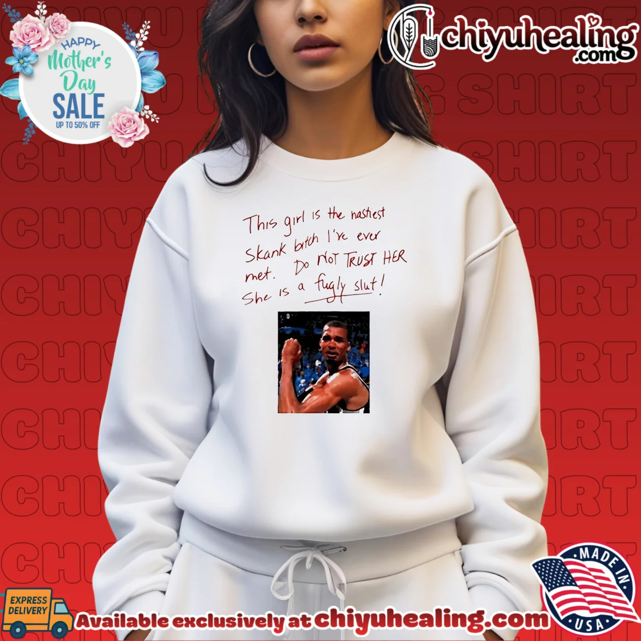 This girl is the nastiest skank bitch I've ever met do not trust her Wemby shirt & hoodie This girl is the nastiest skank bitch I've ever met do not trust her Wemby