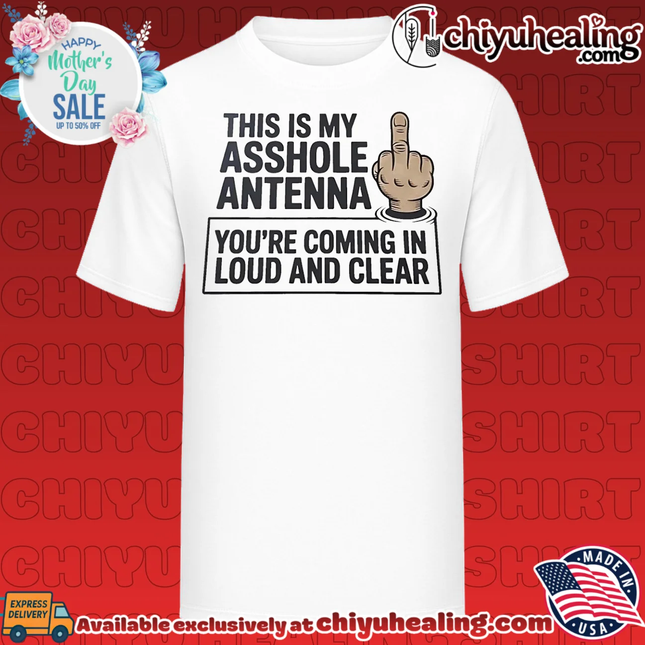 This is my asshole Antenna you're coming in loud and clear middle finger shirt & hoodie