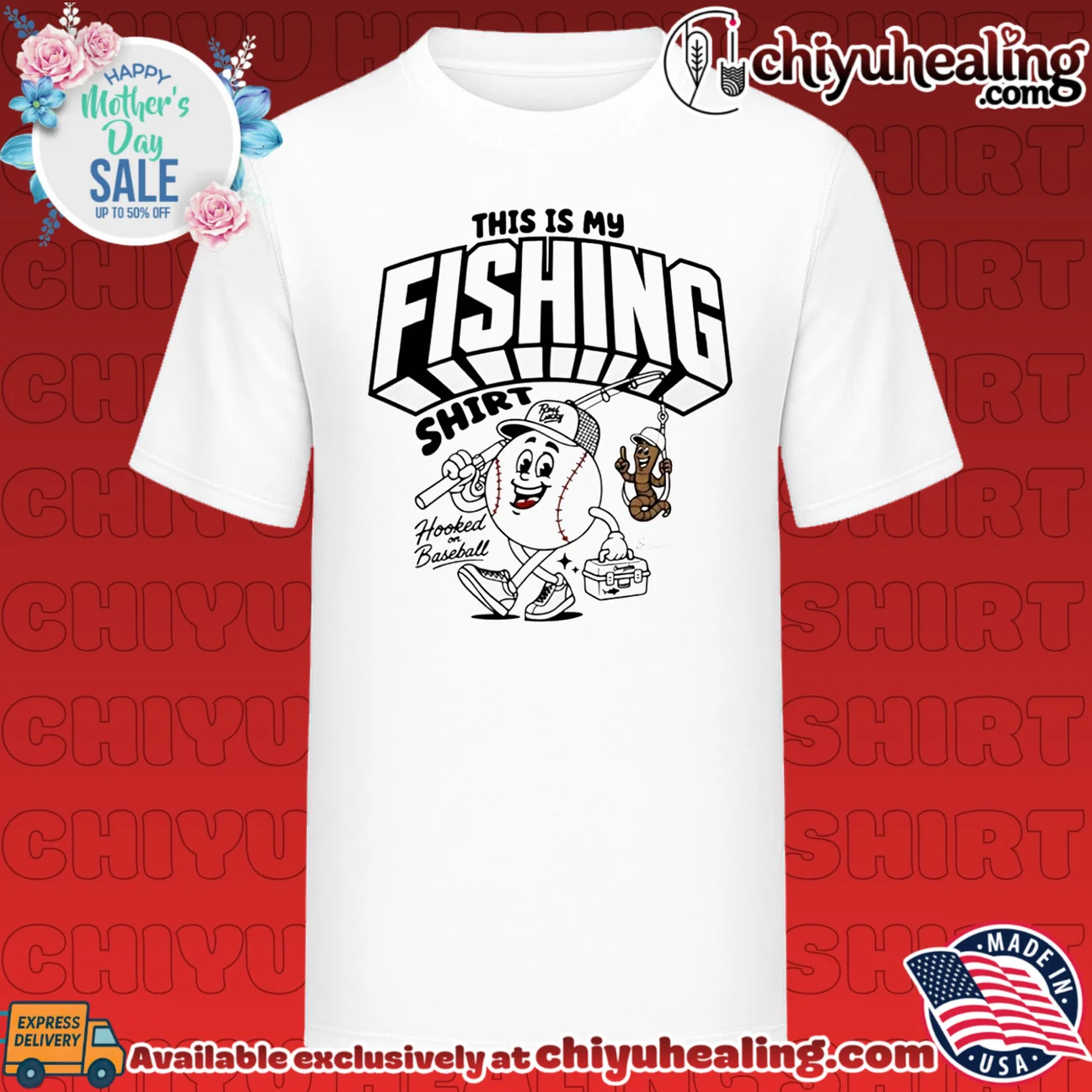 This is my fishing hooked on baseball