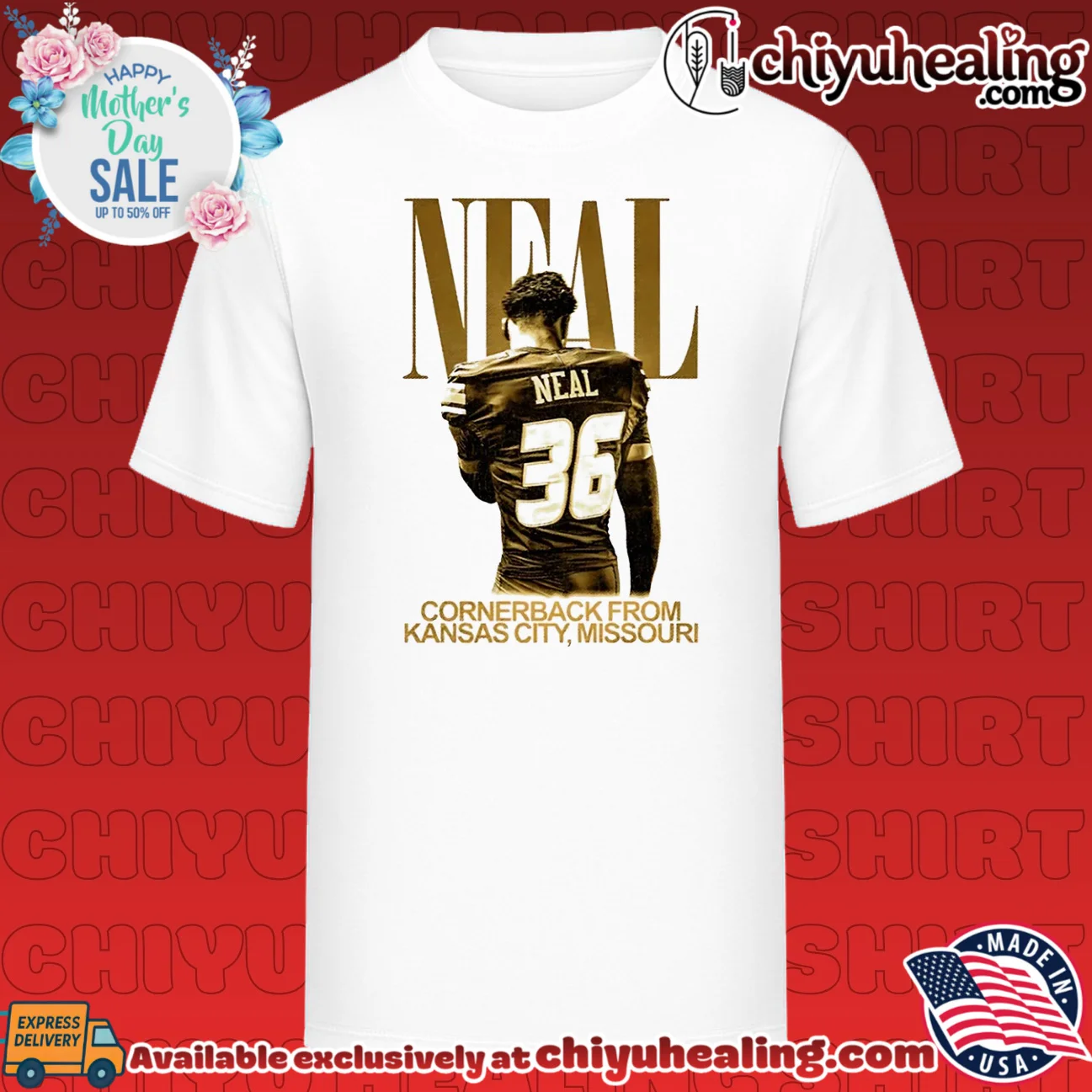 Thrashundon Neal Kansas City Cornerback graphic shirt & hoodie
