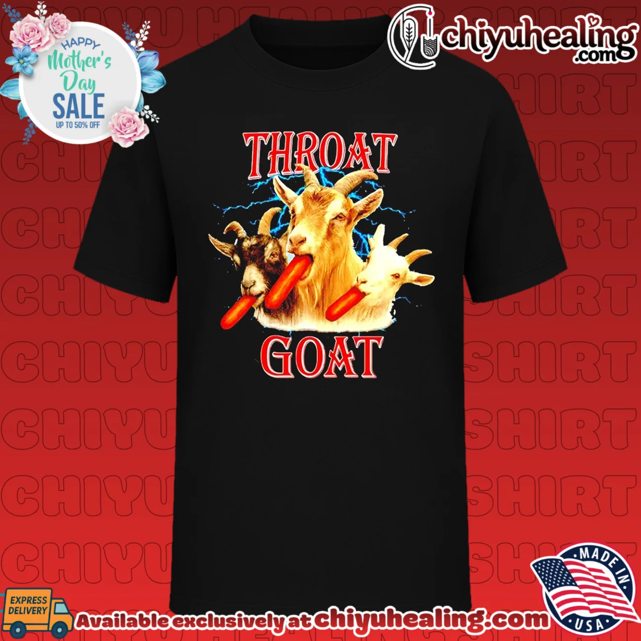 Throat Goat Hot Dog Eating Goats humor animal meme shirt & hoodie