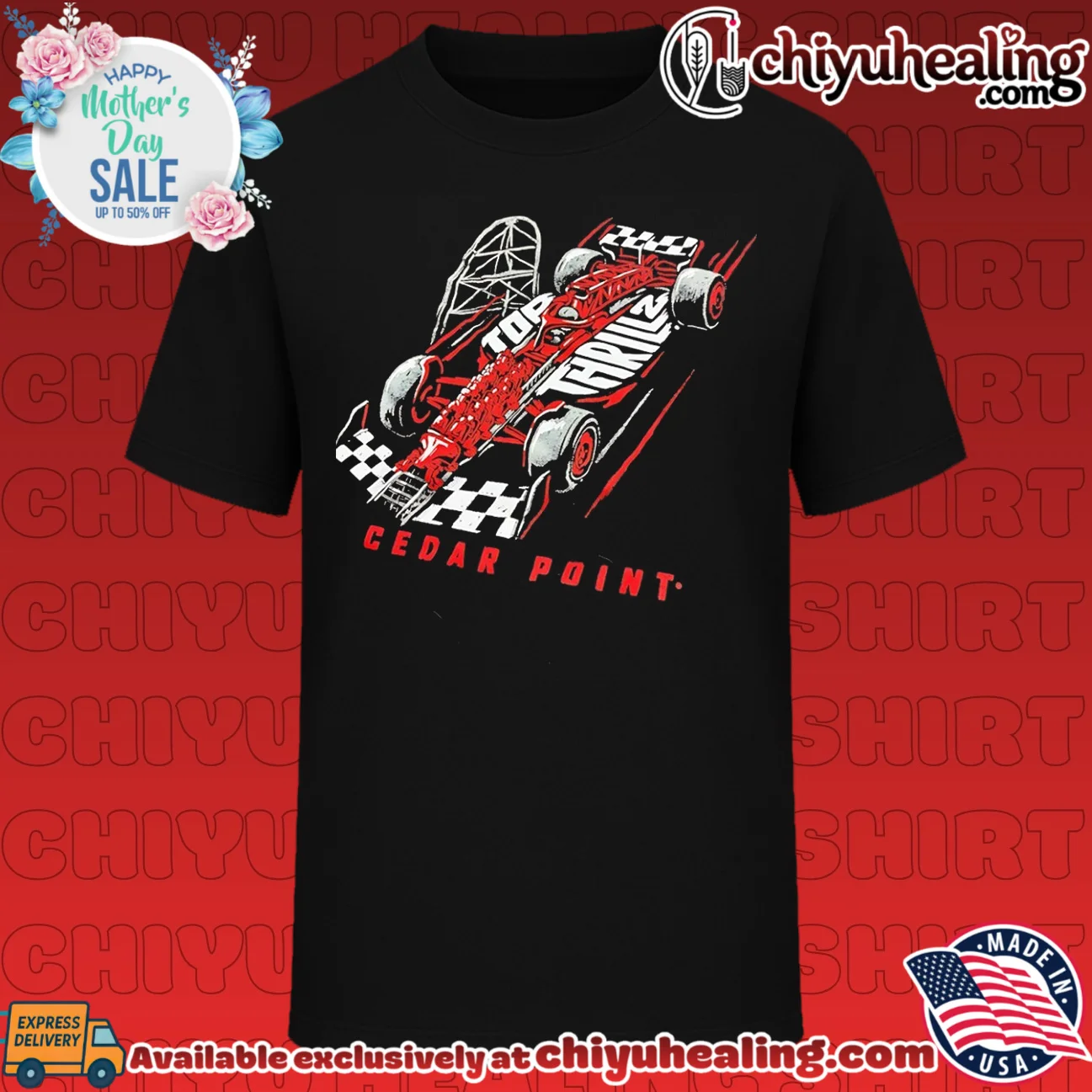 Top Thrill 2 Cedar Point Roller Coaster shirt & hoodie