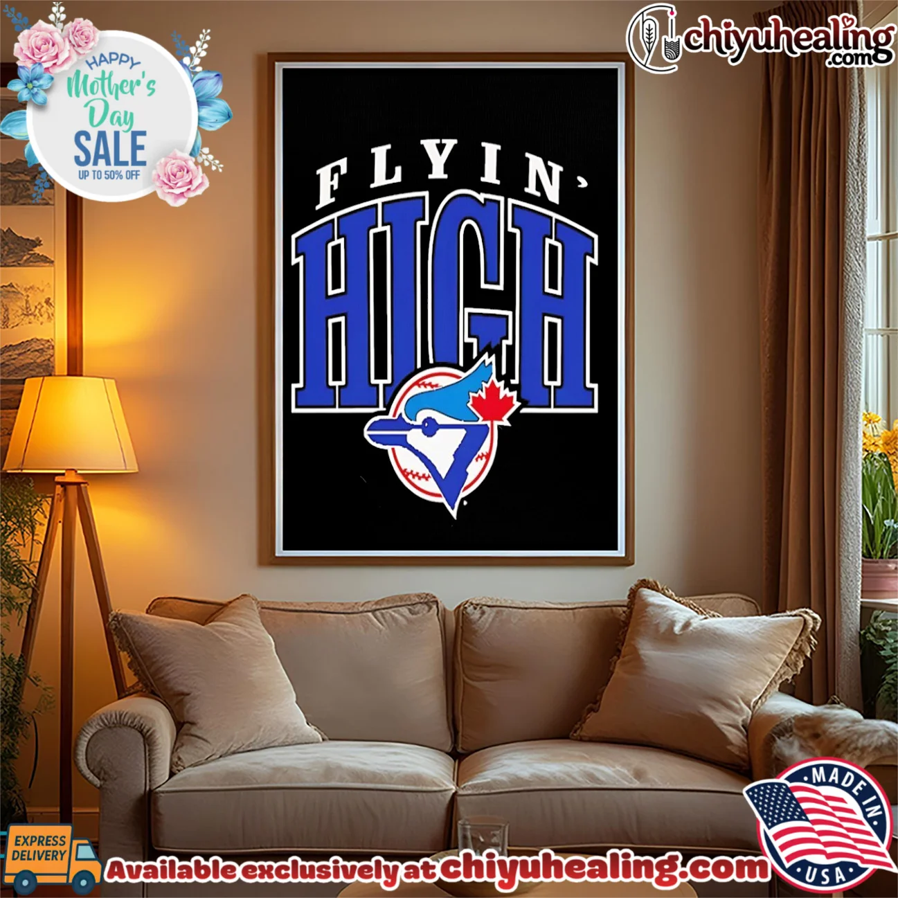 Toronto Blue Jays Flyin High Hometown epic shirt & hoodie | Aesthetic Apparel Toronto Blue Jays Flyin High Hometown