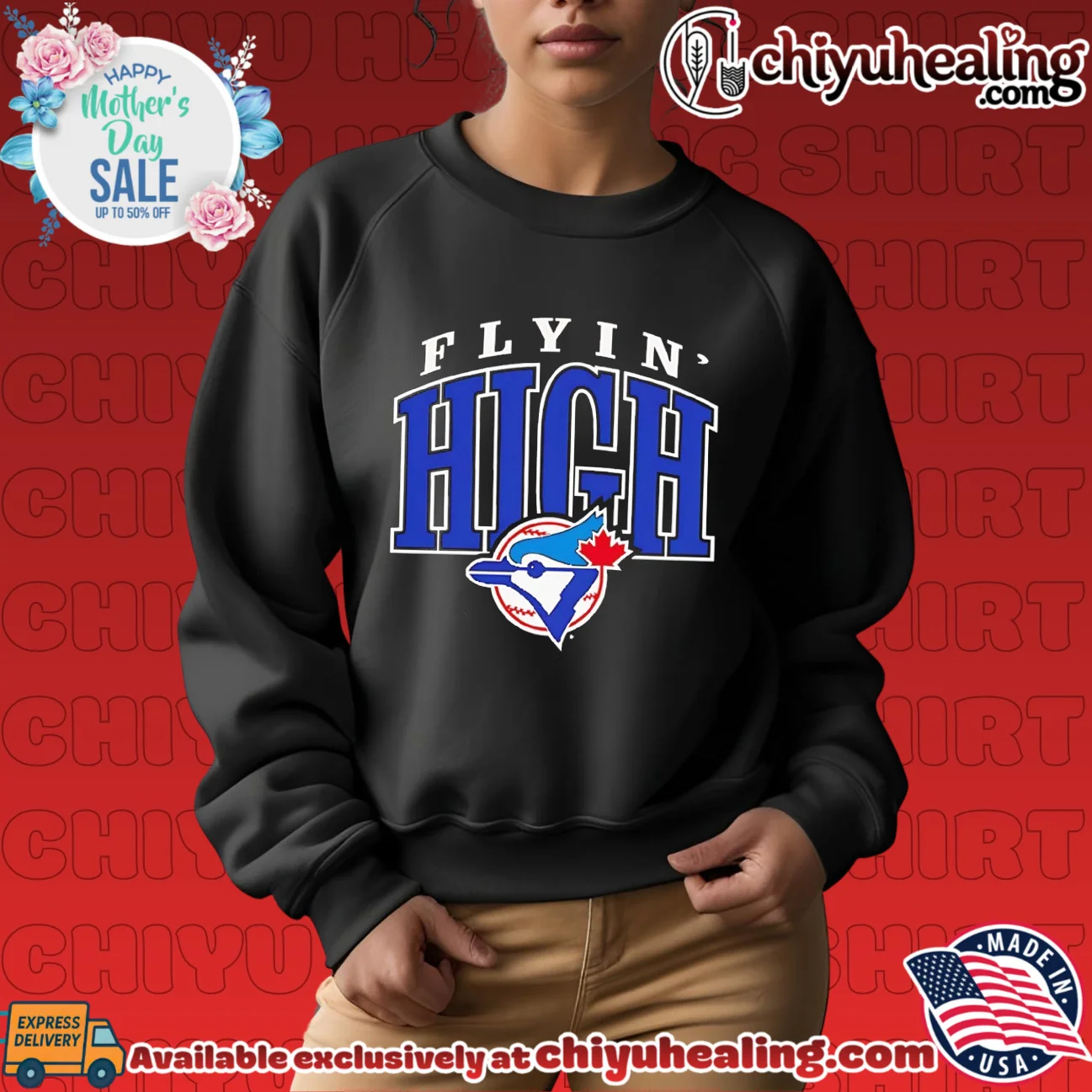Toronto Blue Jays Flyin High Hometown epic shirt & hoodie | Aesthetic Apparel Toronto Blue Jays Flyin High Hometown