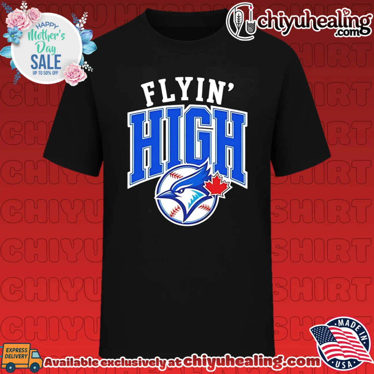 Toronto Blue Jays flyin' high logo shirt & hoodie