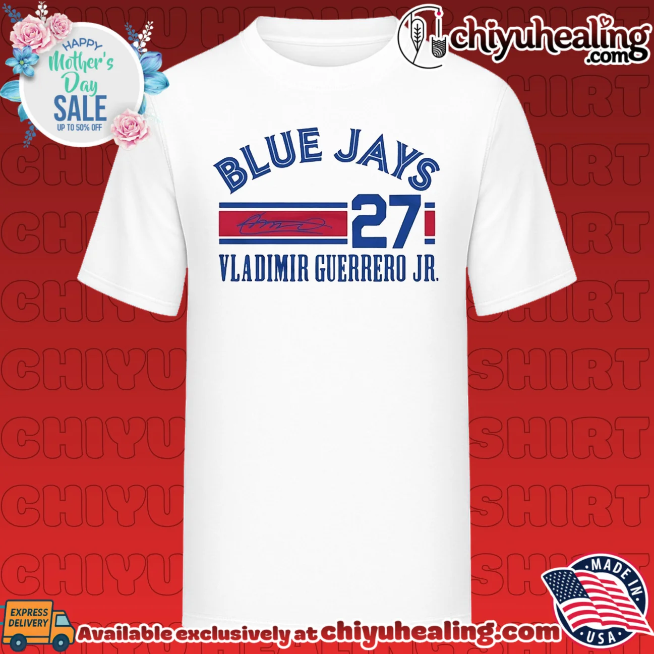 Toronto Blue Jays Vladimir Guerrero Jr Signature Name & Number