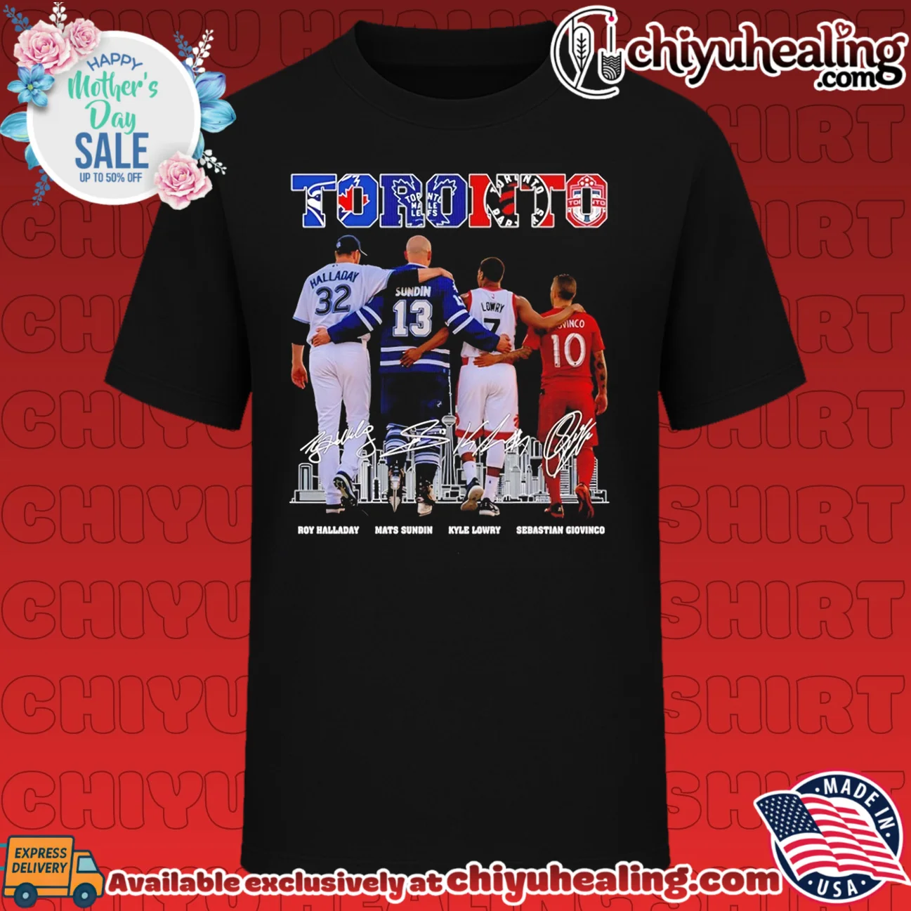Toronto Legends Roy Halladay Mats Sundin Kyle Lowry and Sebastian Giovinco shirt & hoodie
