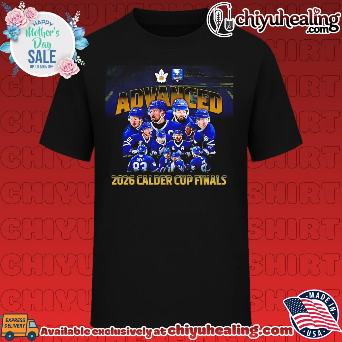 Toronto Marlies advanced 2026 Calder Cup Finals team collage shirt