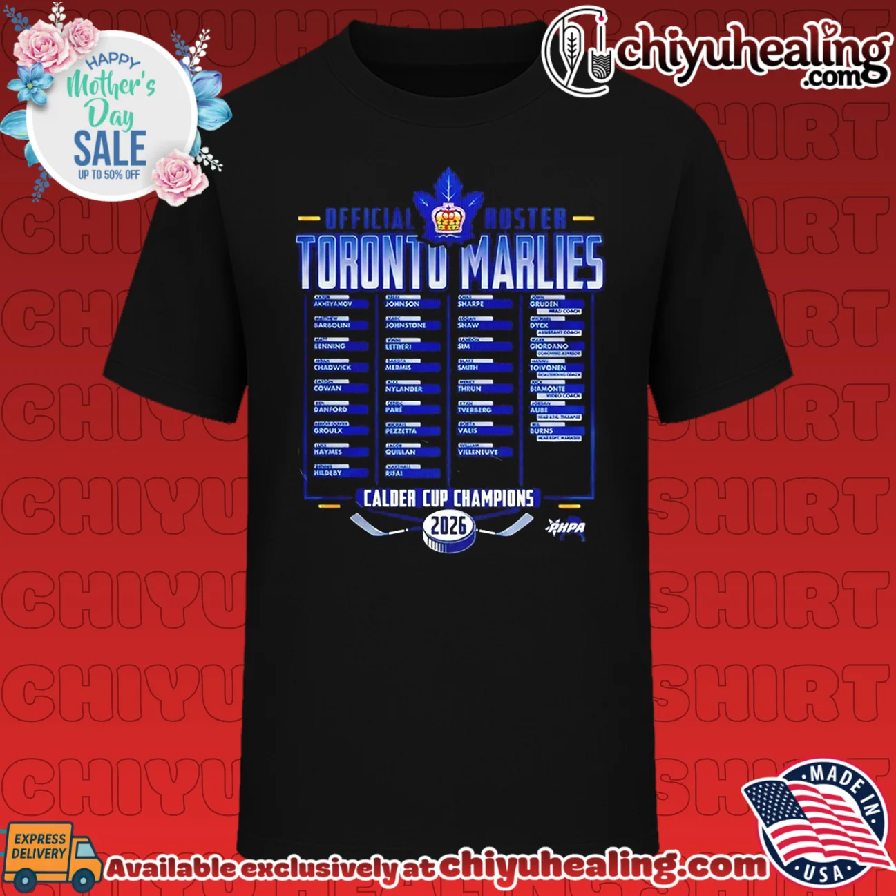 Toronto Marlies x Calder Cup Champions 2026 Glory Time shirt & hoodie
