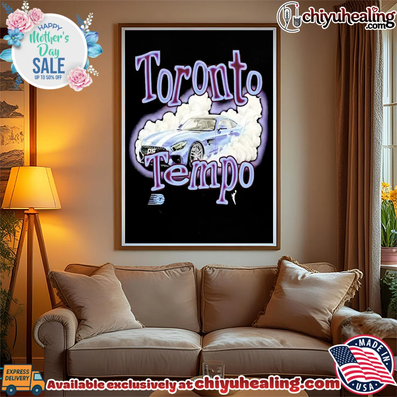 Toronto Tempo 2026 Basketball Car Sketch shirt & hoodie Toronto Tempo 2026 Basketball Car Sketch
