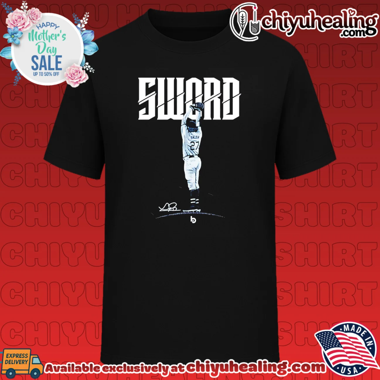Trevor Bauer Sword Los Angeles Dodgers MLB graphic shirt & hoodie