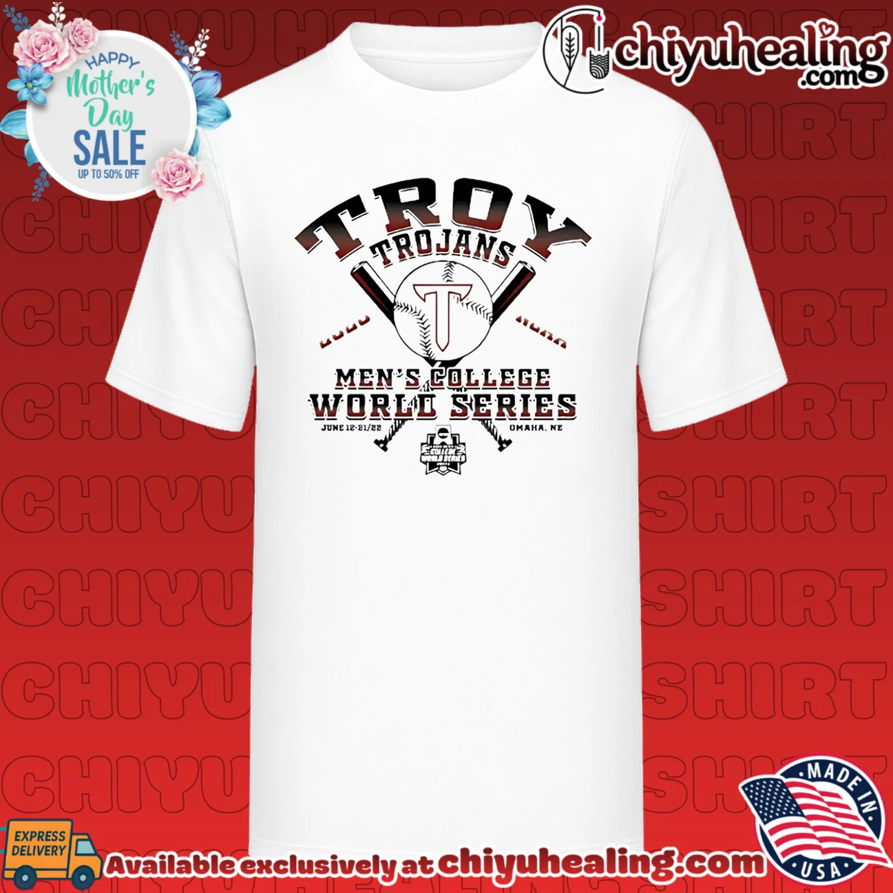 Troy Trojans 2026 Men's College World Series classic shirt