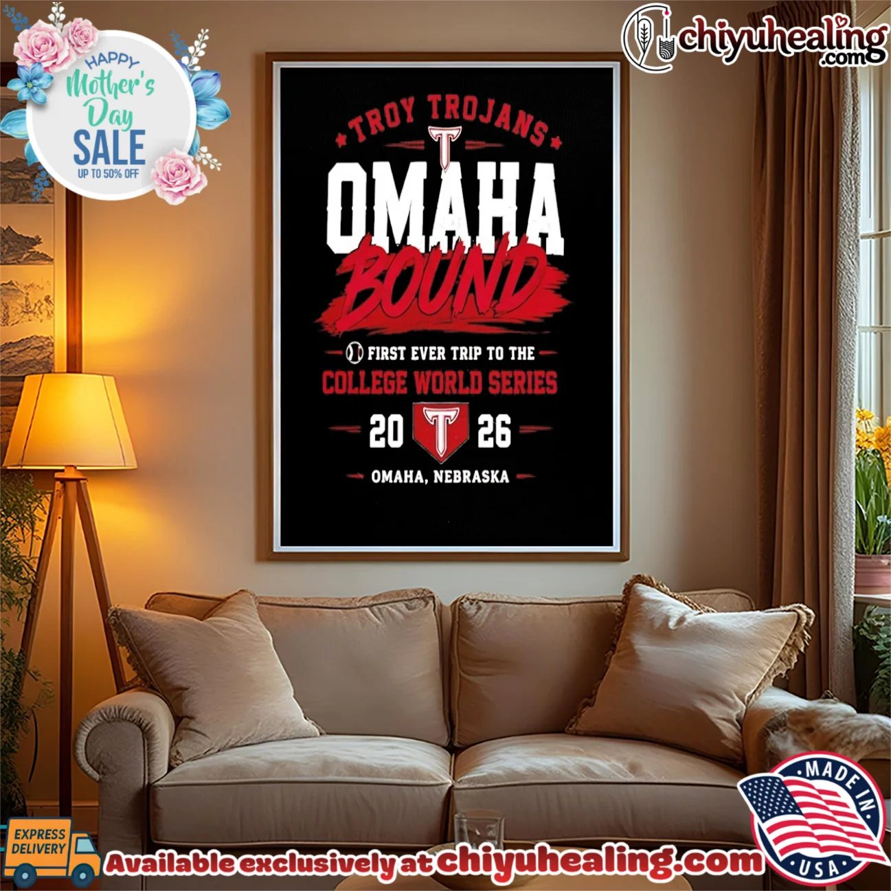 Troy Trojans 2026 NCAA Baseball Men's College World Series OMAHA shirt retro shirt & hoodie | Aesthetic Apparel Troy Trojans 2026 NCAA Baseball Men's College World Series OMAHA shirt