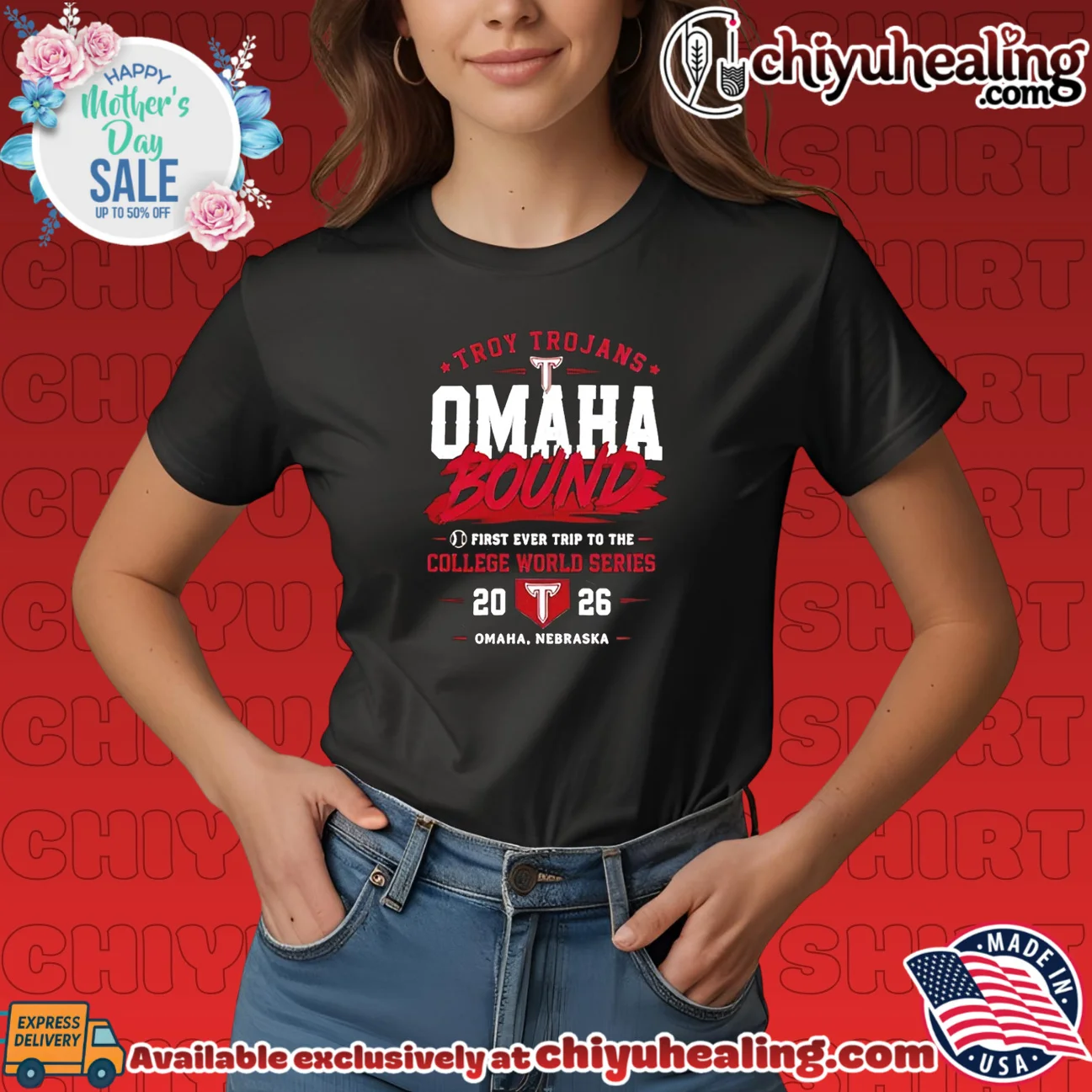 Troy Trojans Baseball 2026 First ever trip to the College World Series Omaneers shirt bespoke shirt & hoodie | Modern Street Style Troy Trojans Baseball 2026 First ever trip to the College World Series Omaneers shirt
