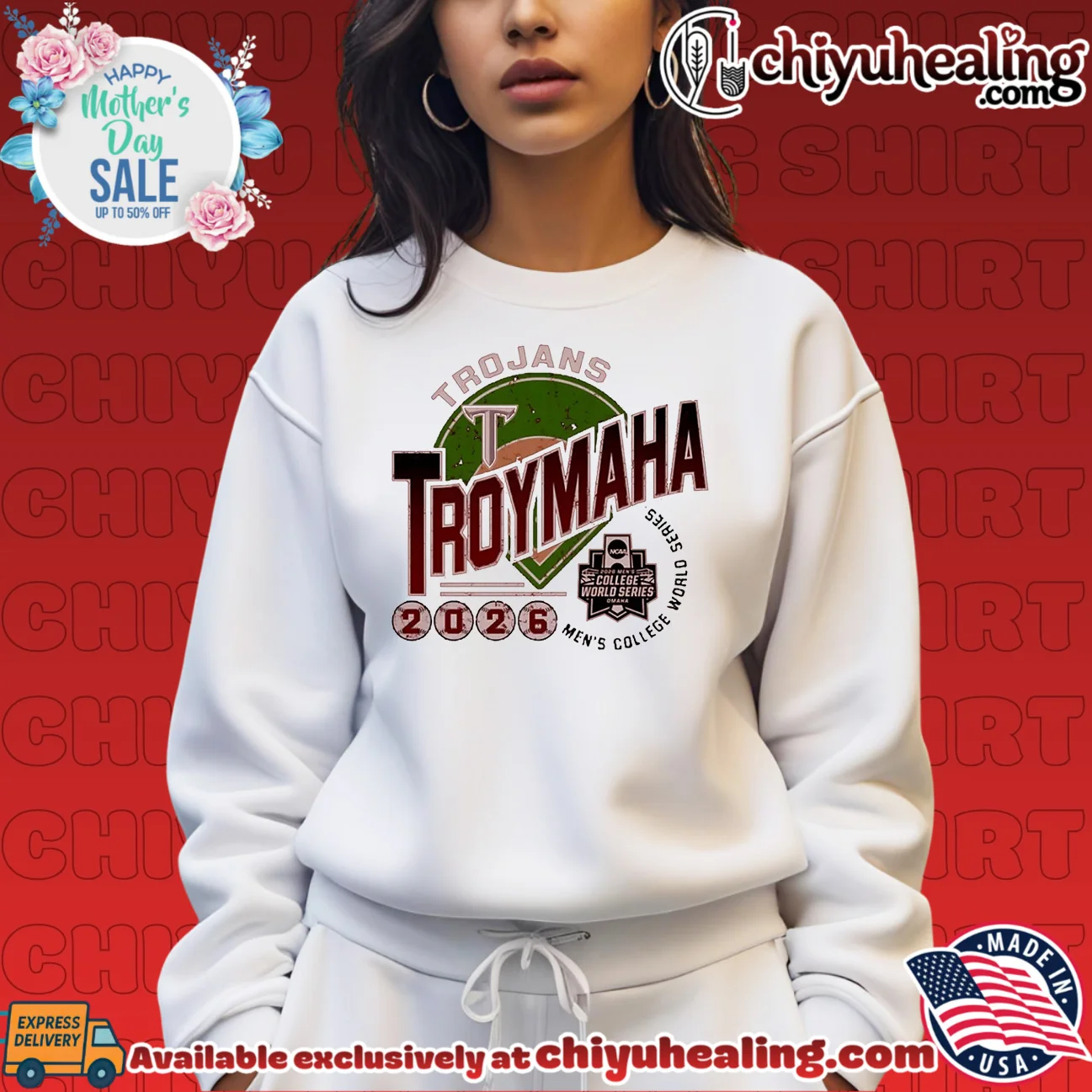 Troy Trojans Troymaha 2026 Men's College World Series shirt viral shirt & hoodie | Modern Street Style Troy Trojans Troymaha 2026 Men's College World Series shirt