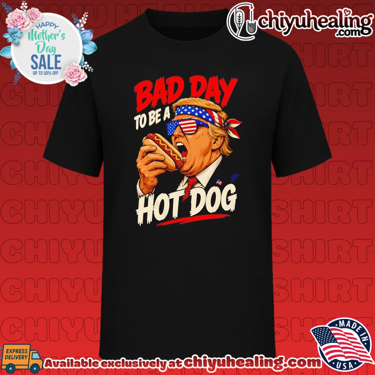 Trump Bad Day To Be A Hot Dog Graphic