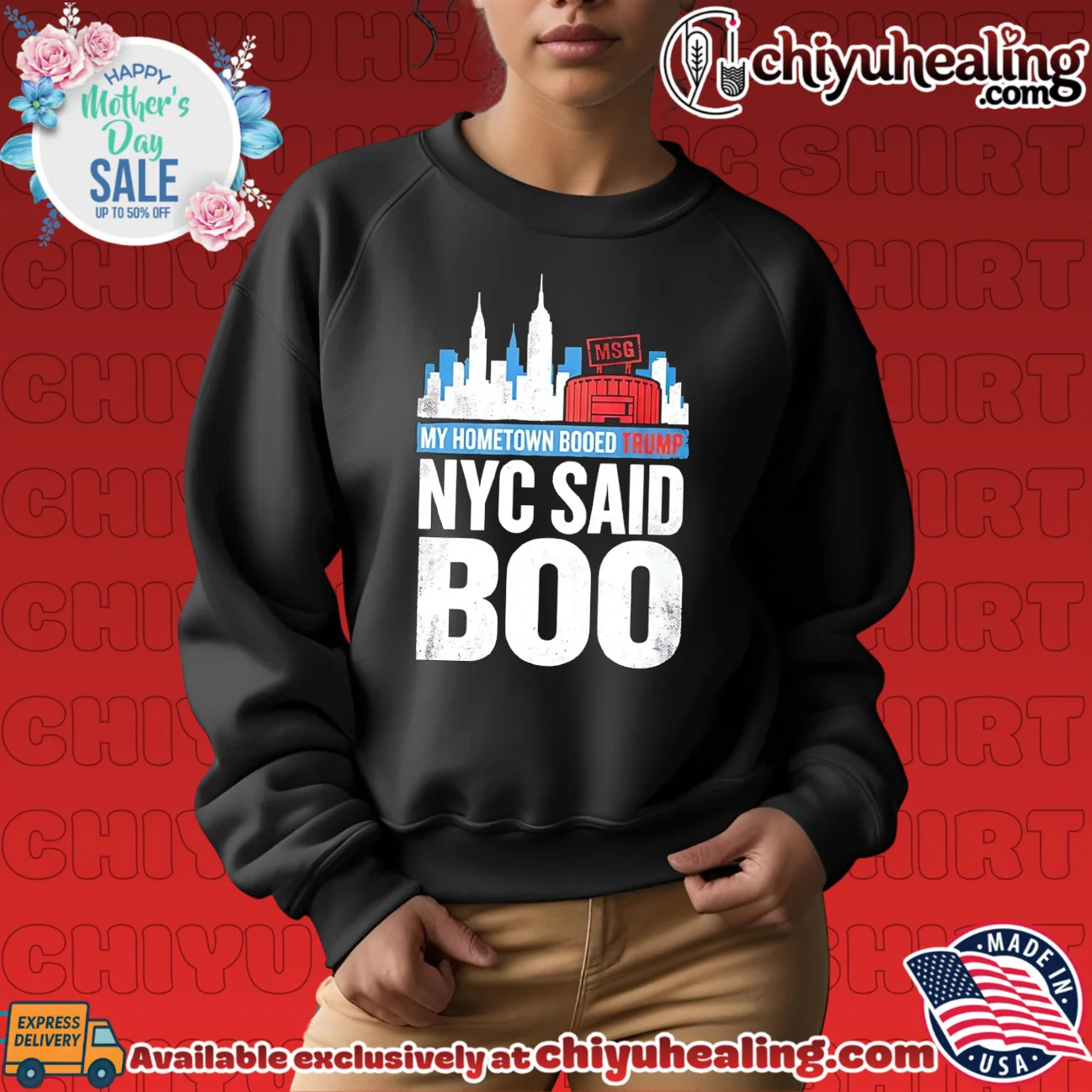 Trump Booed at MSG my hometown booed Trump NYC Said BOO epic shirt & hoodie | IP Merchandise Trump Booed at MSG my hometown booed Trump NYC Said BOO