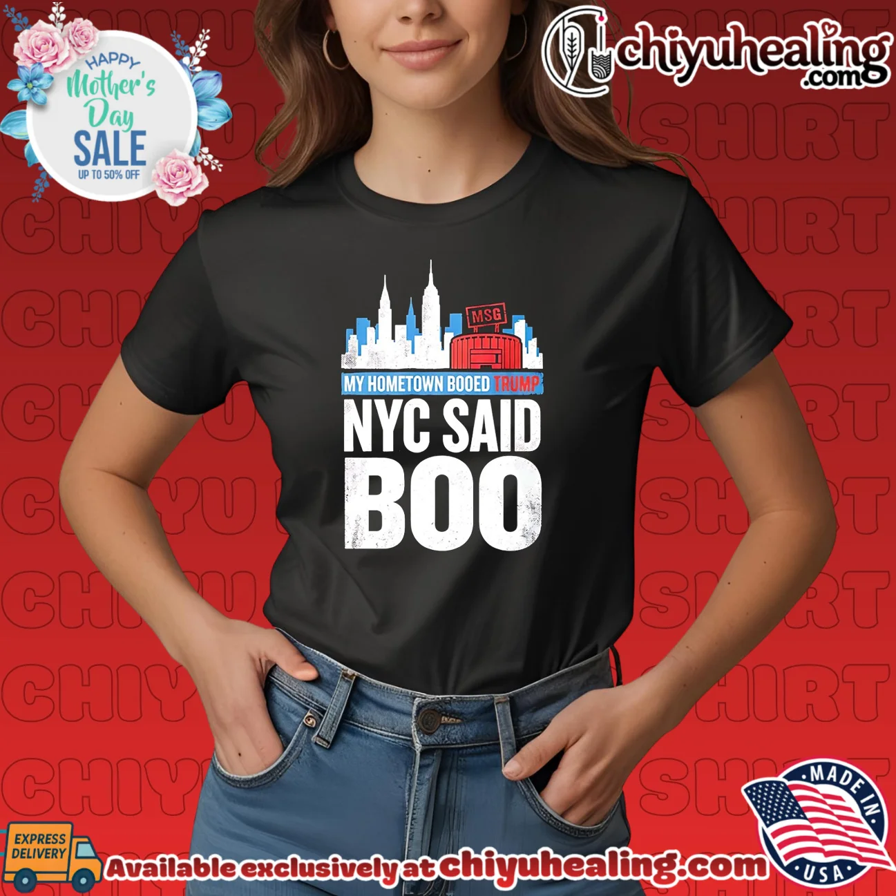 Trump Booed at MSG my hometown booed Trump NYC Said BOO epic shirt & hoodie | IP Merchandise Trump Booed at MSG my hometown booed Trump NYC Said BOO