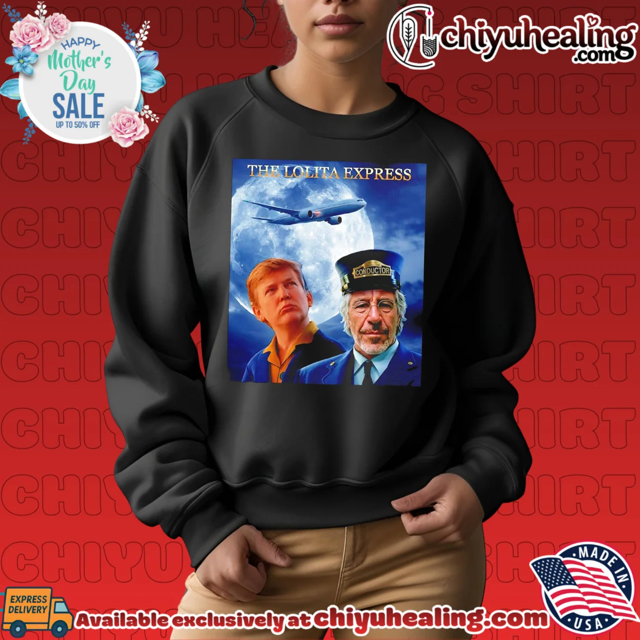 Trump Epstein The Lolita Express masterpiece shirt & hoodie - The Fan Collection Trump Epstein The Lolita Express