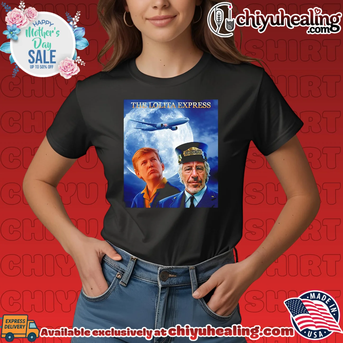 Trump Epstein The Lolita Express masterpiece shirt & hoodie - The Fan Collection Trump Epstein The Lolita Express