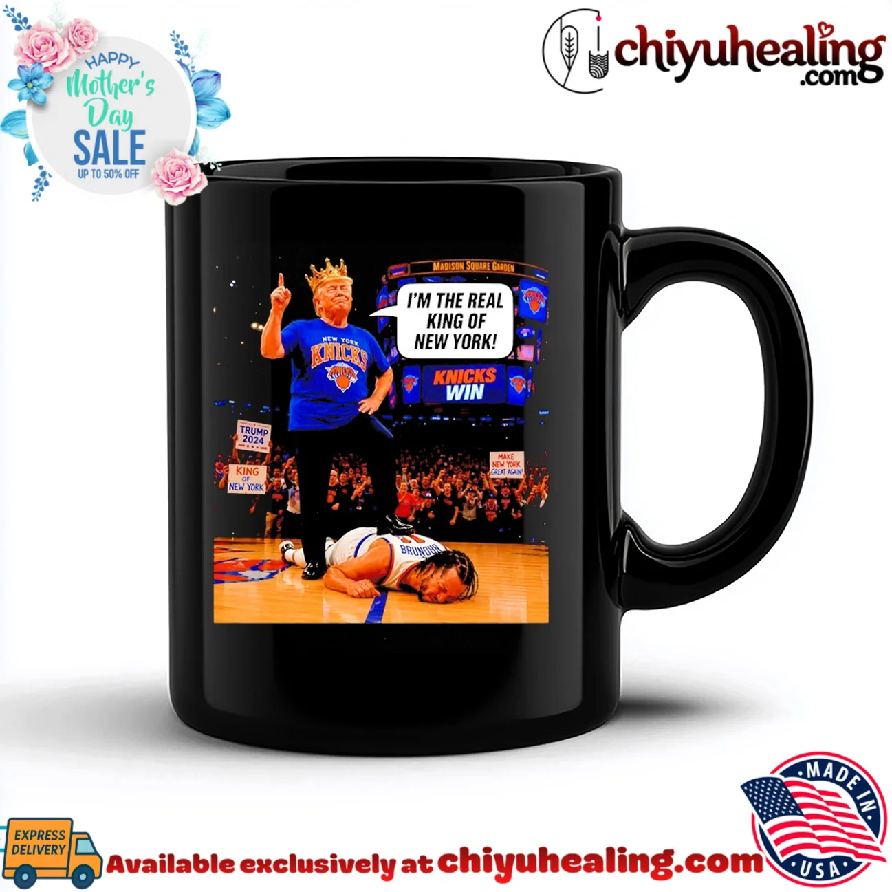 Trump New York Knicks I'm the real King of New York beat Brunson shirt elite shirt & hoodie - The Fan Collection Trump New York Knicks I'm the real King of New York beat Brunson shirt