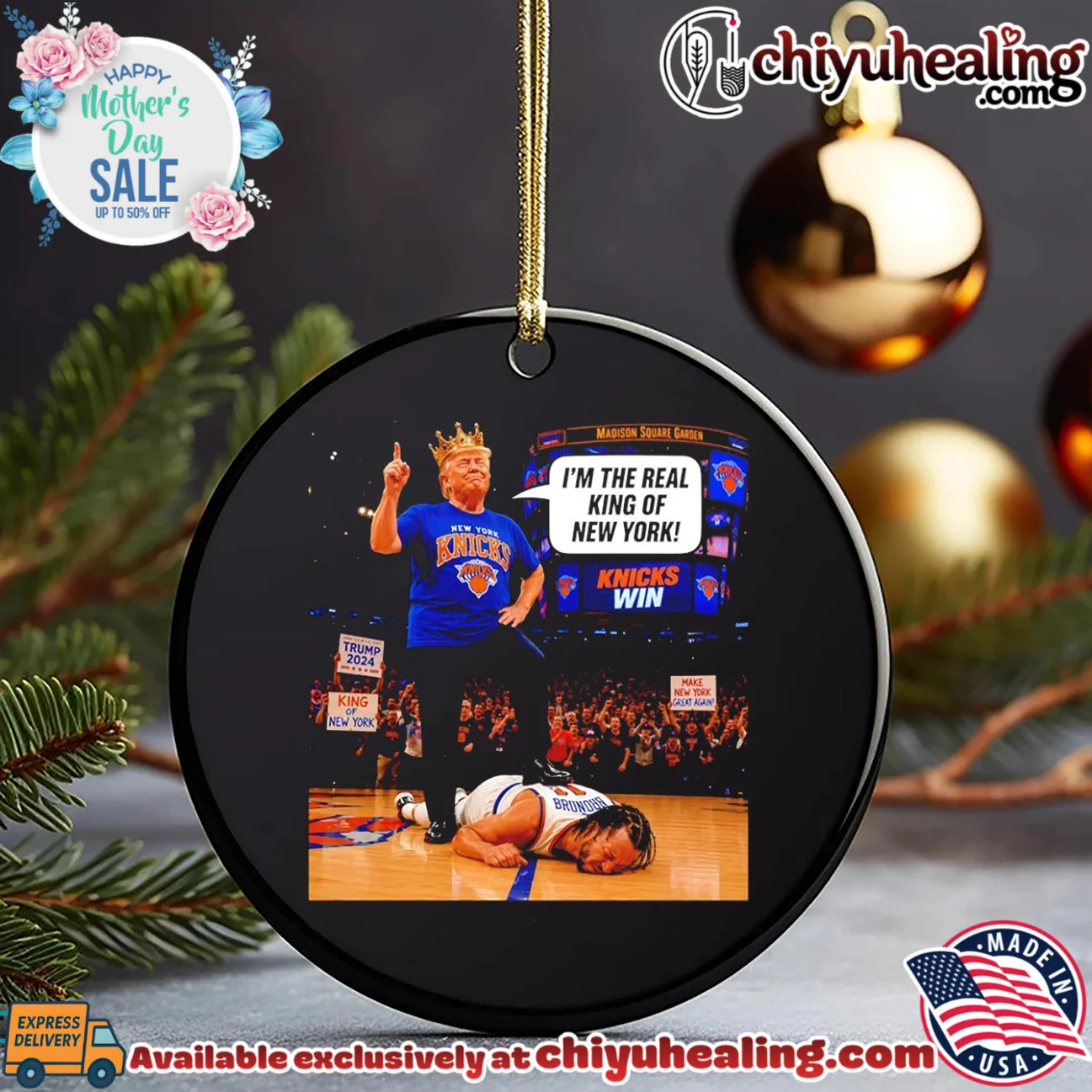Trump New York Knicks I'm the real King of New York beat Brunson shirt elite shirt & hoodie - The Fan Collection Trump New York Knicks I'm the real King of New York beat Brunson shirt