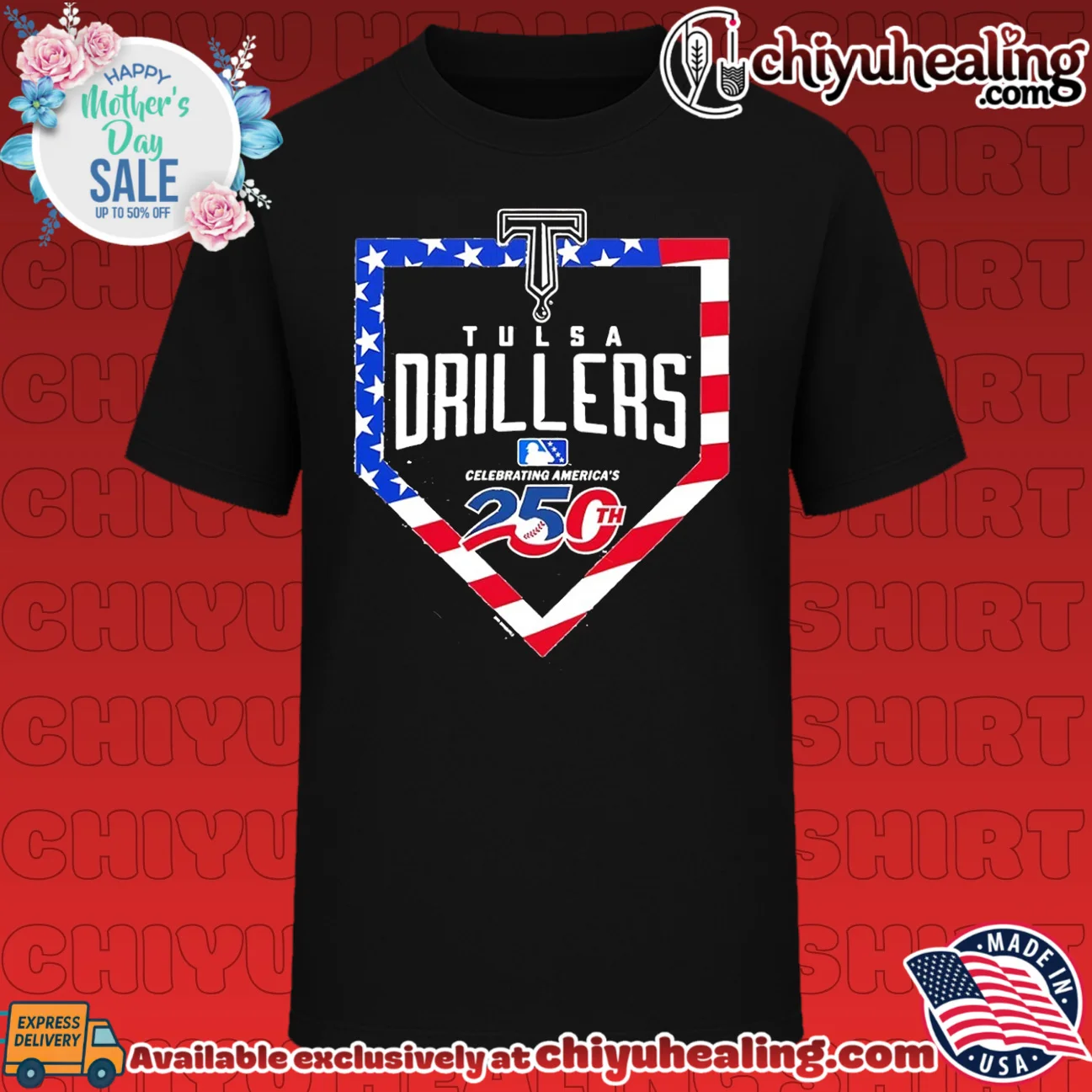 Tulsa Drillers Celebrating America's 250th Anniversary shirt & hoodie