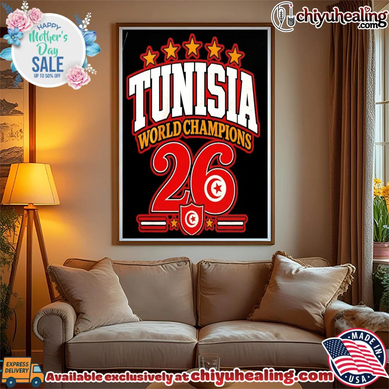 Tunisia 2026 World Champions flag shirt hype shirt & hoodie - Ultimate Tribute Merch Tunisia 2026 World Champions flag shirt