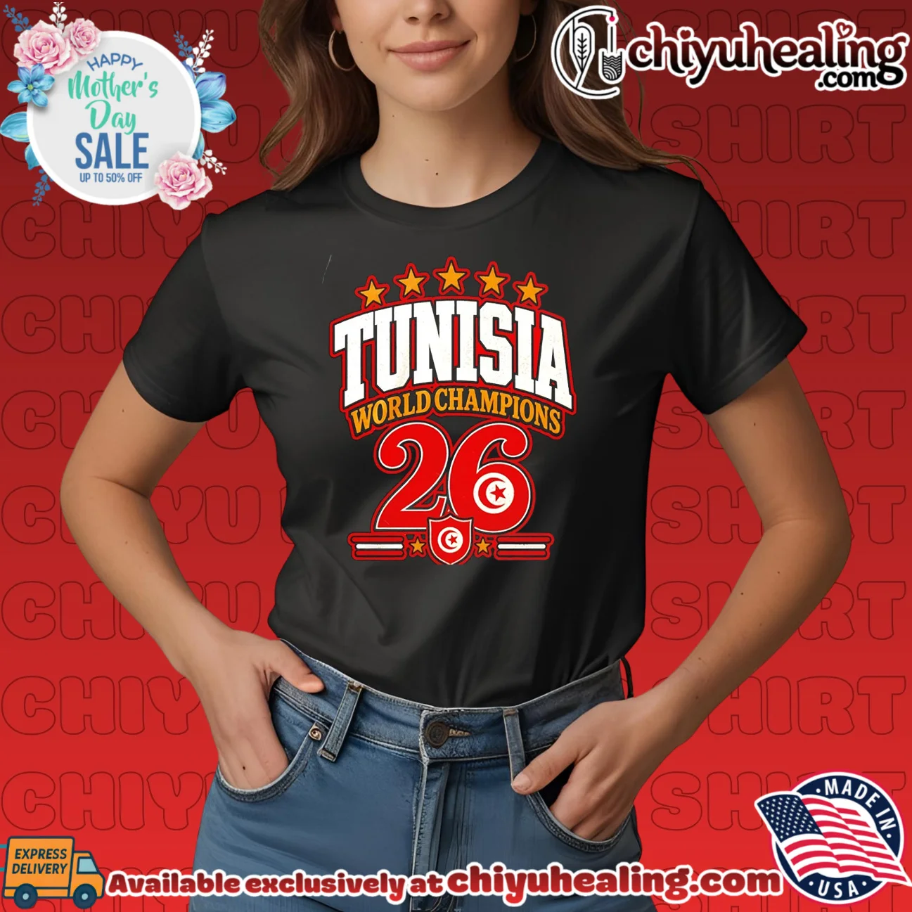 Tunisia 2026 World Champions flag shirt hype shirt & hoodie - Ultimate Tribute Merch Tunisia 2026 World Champions flag shirt