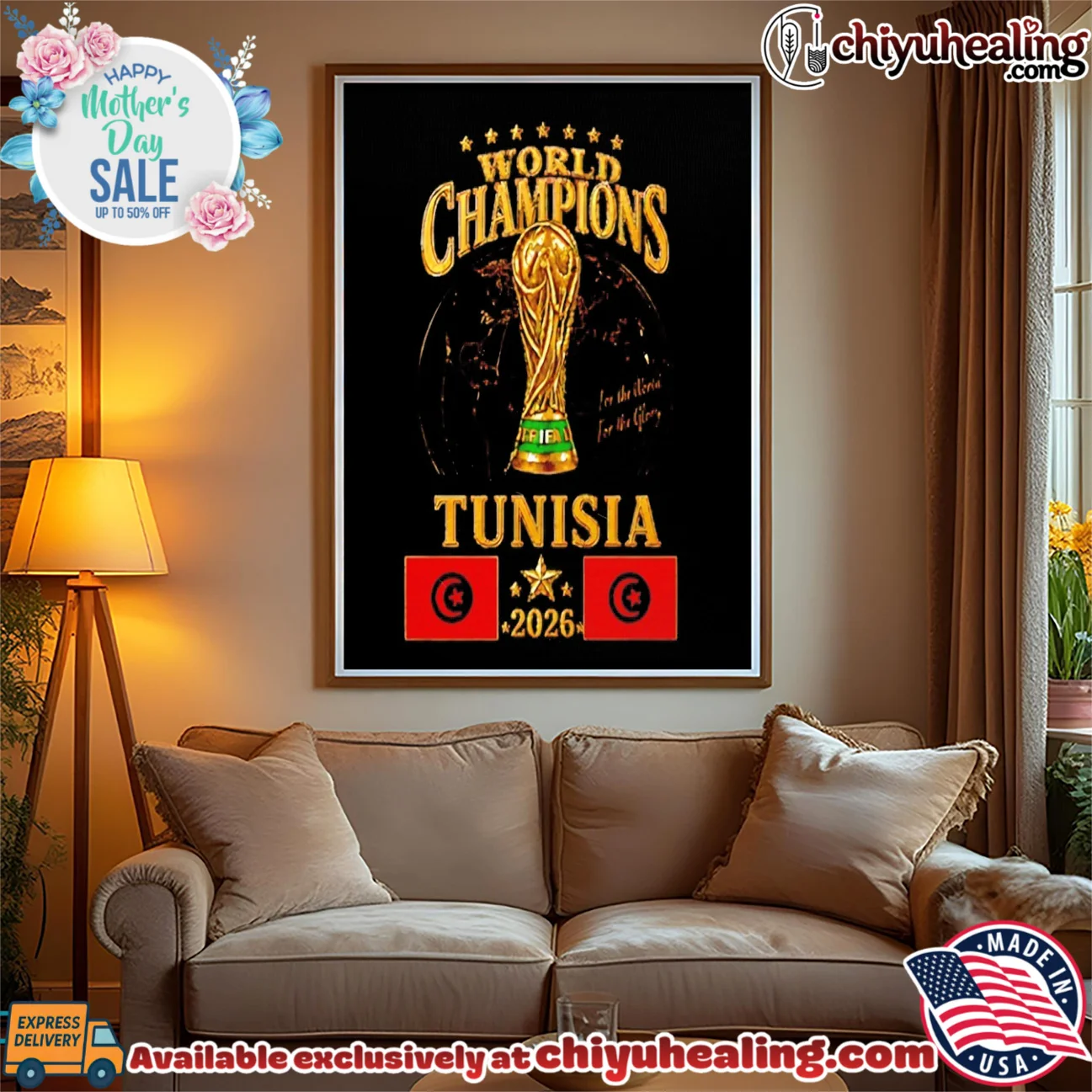 Tunisia 2026 World Champions for the World for the Glory shirt viral shirt & hoodie - Everyday Fit Tunisia 2026 World Champions for the World for the Glory shirt