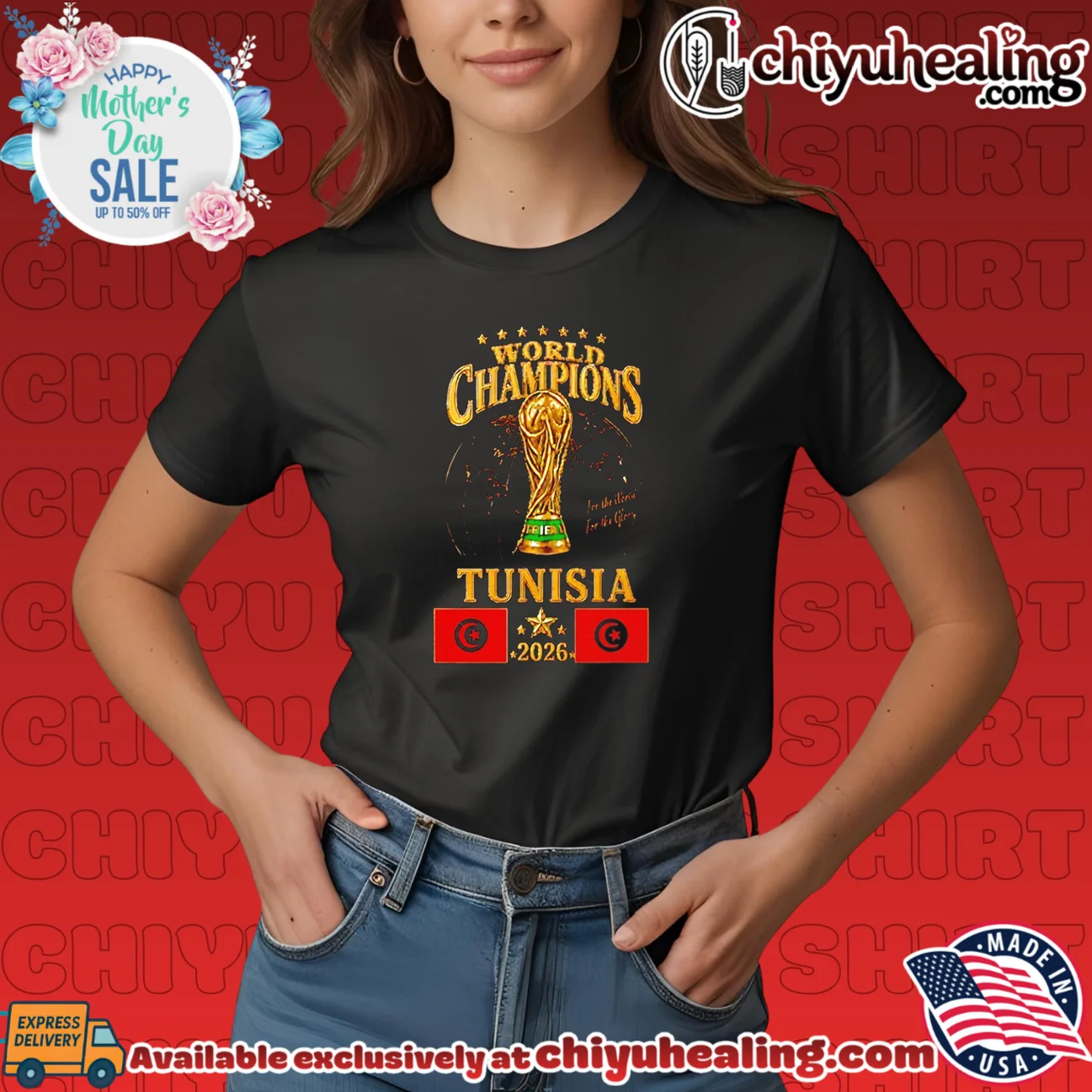 Tunisia 2026 World Champions for the World for the Glory shirt viral shirt & hoodie - Everyday Fit Tunisia 2026 World Champions for the World for the Glory shirt