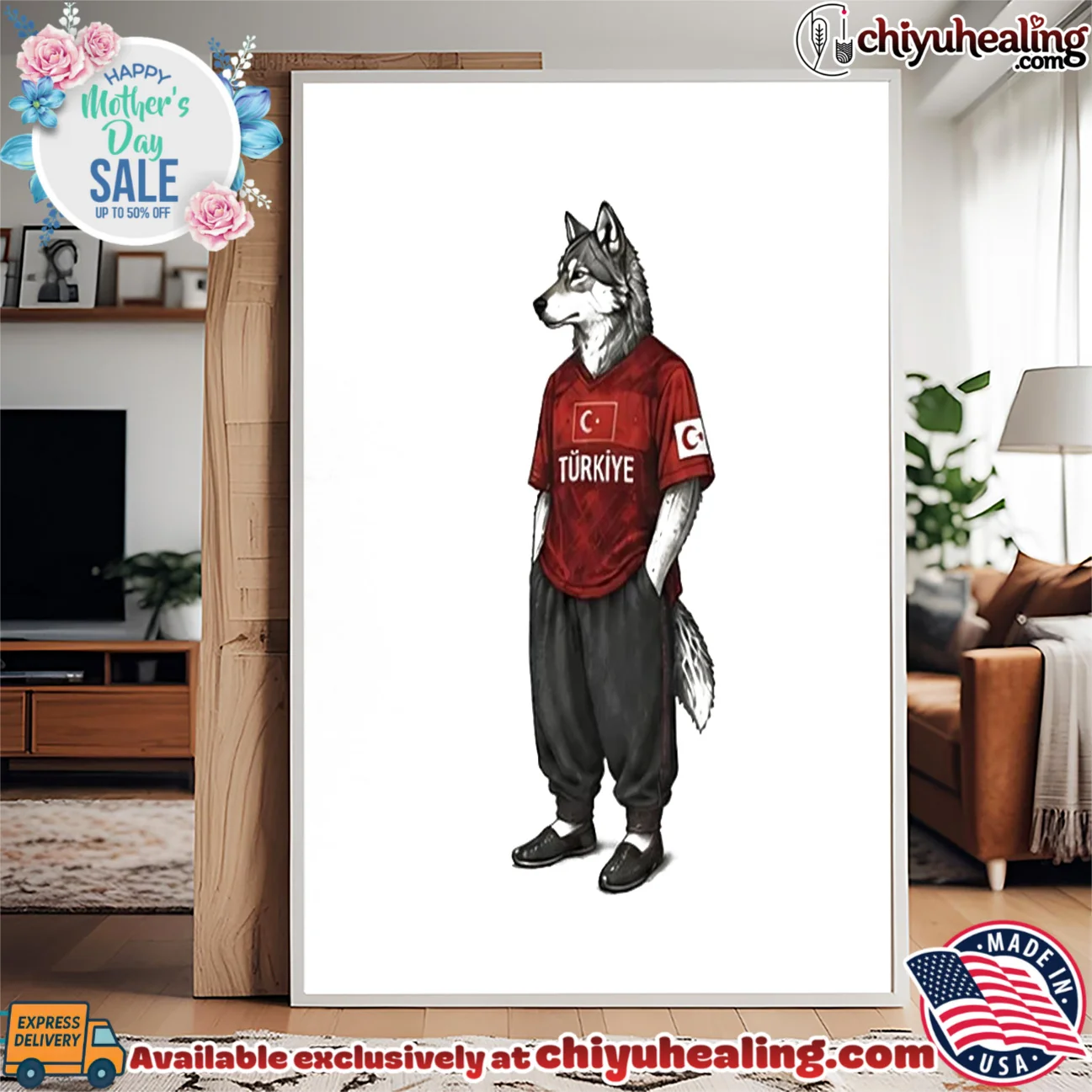 Turkiye Grey Wolf World Cup 2026 mascot elite shirt & hoodie | Collector Series Turkiye Grey Wolf World Cup 2026 mascot