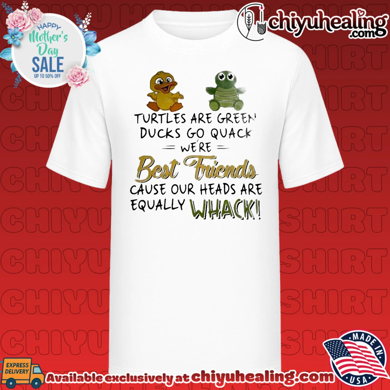 Turtles Are Green Ducks Go Quack We Are Best Friends Cause Our Heads Are Equally Whack shirt & hoodie