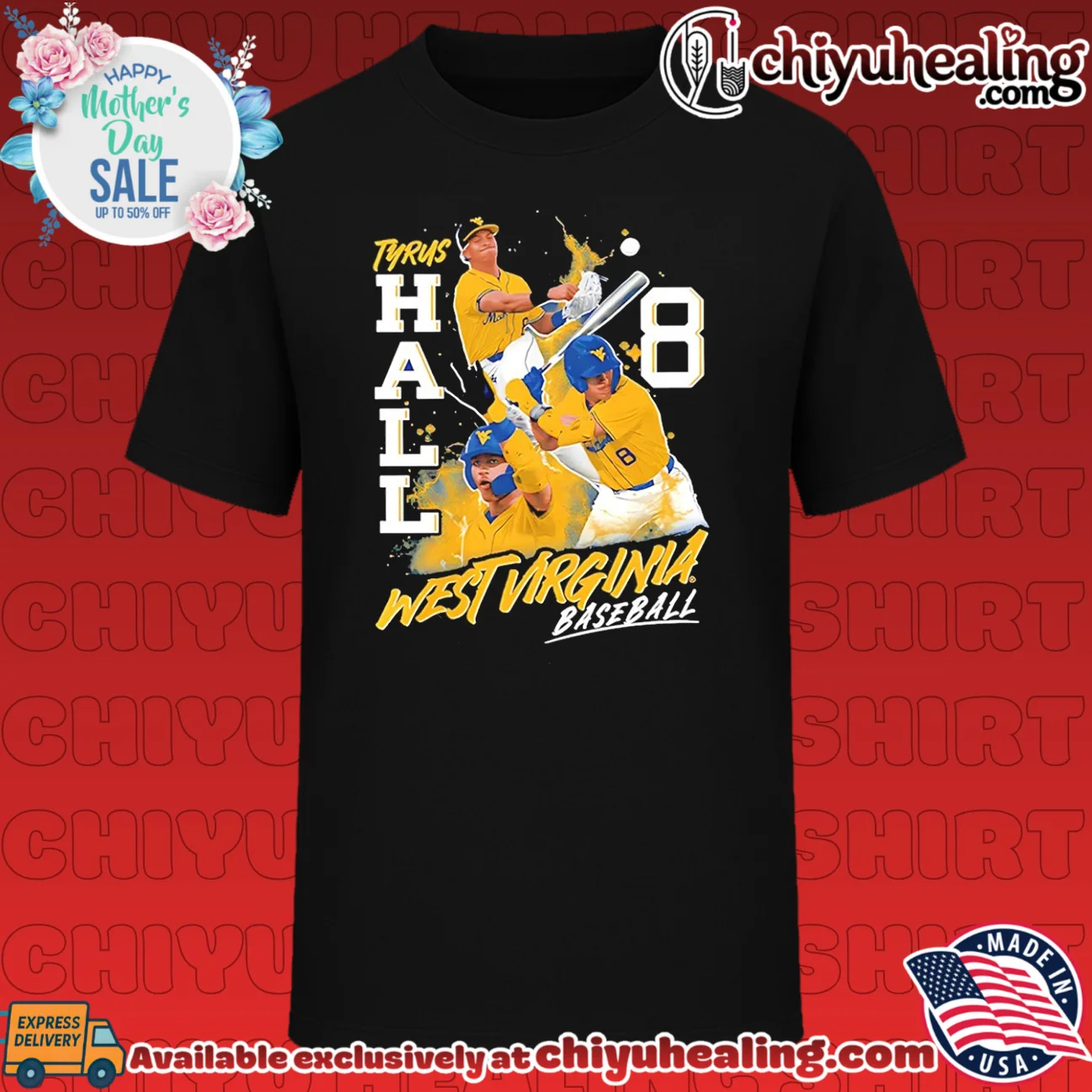 Tyrus Hall West Virginia Mountaineers Baseball