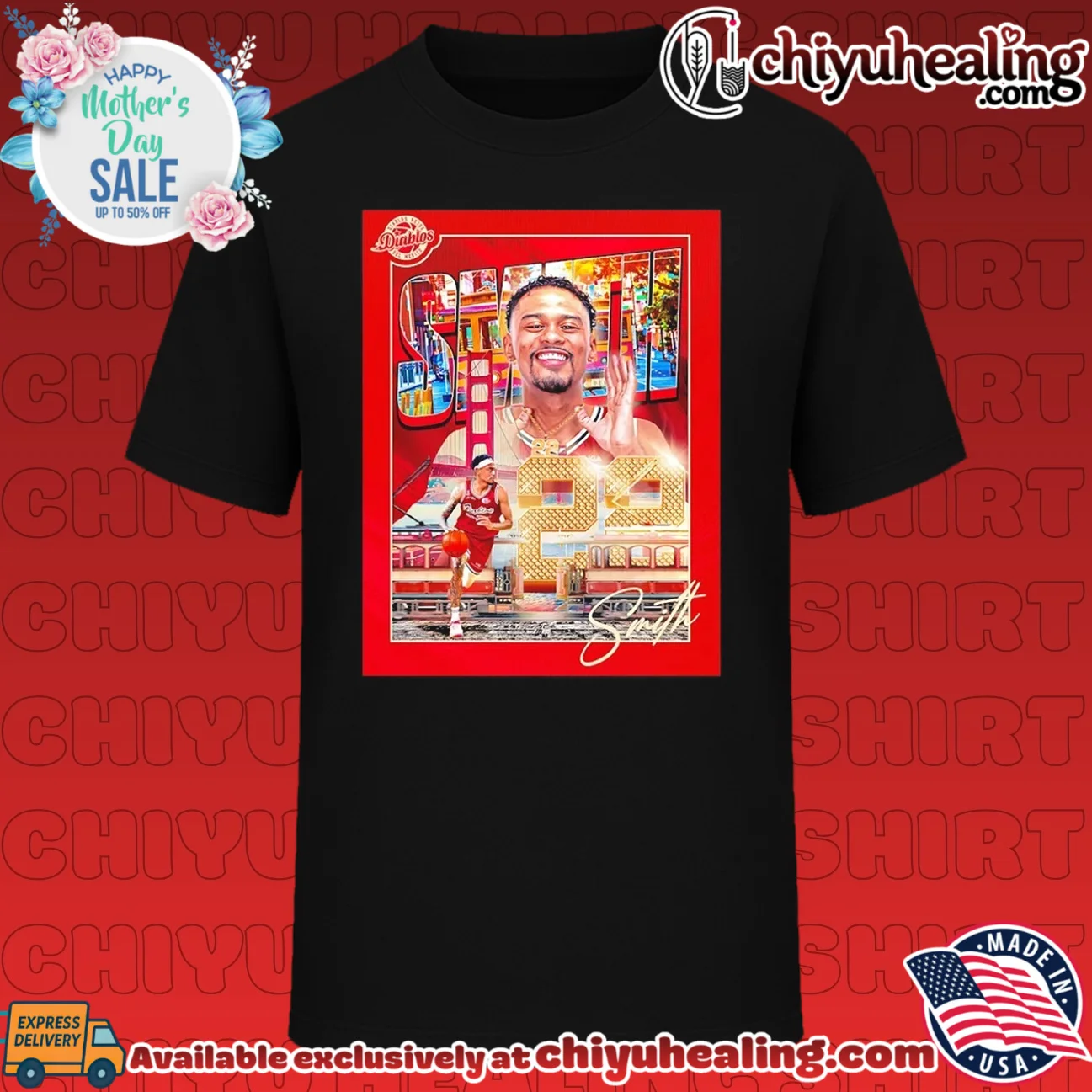 Tyrus Smith Diablos Rojos del Mexico poster shirt & hoodie