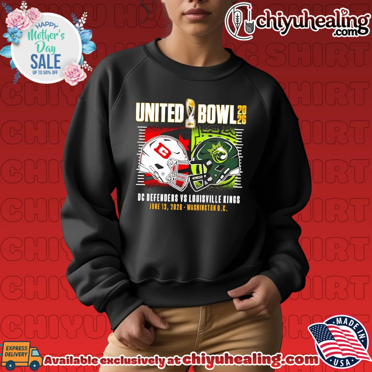UFL United Bowl 2026 DC Defenders Vs Louisville Kings helmets viral shirt & hoodie | Gift Idea 2026 UFL United Bowl 2026 DC Defenders Vs Louisville Kings helmets
