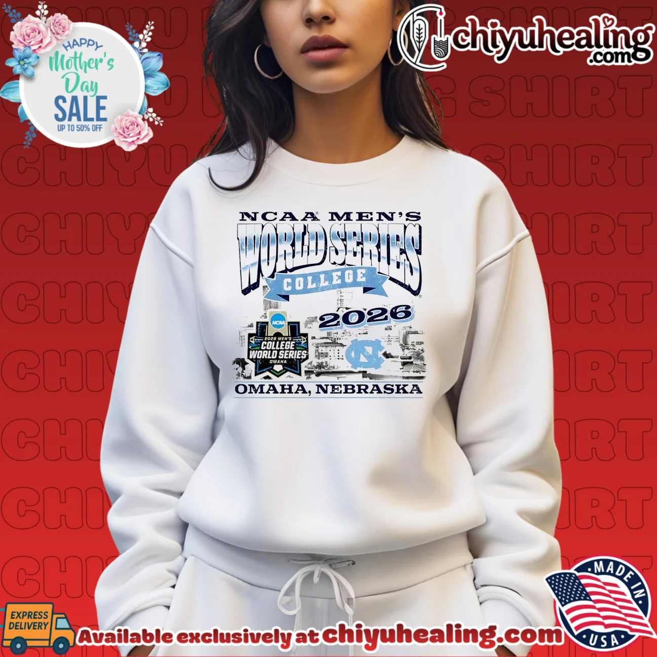 UNC Baseball 2026 College World Series Omaha skyline shirt classic shirt & hoodie - Premium Streetwear UNC Baseball 2026 College World Series Omaha skyline shirt