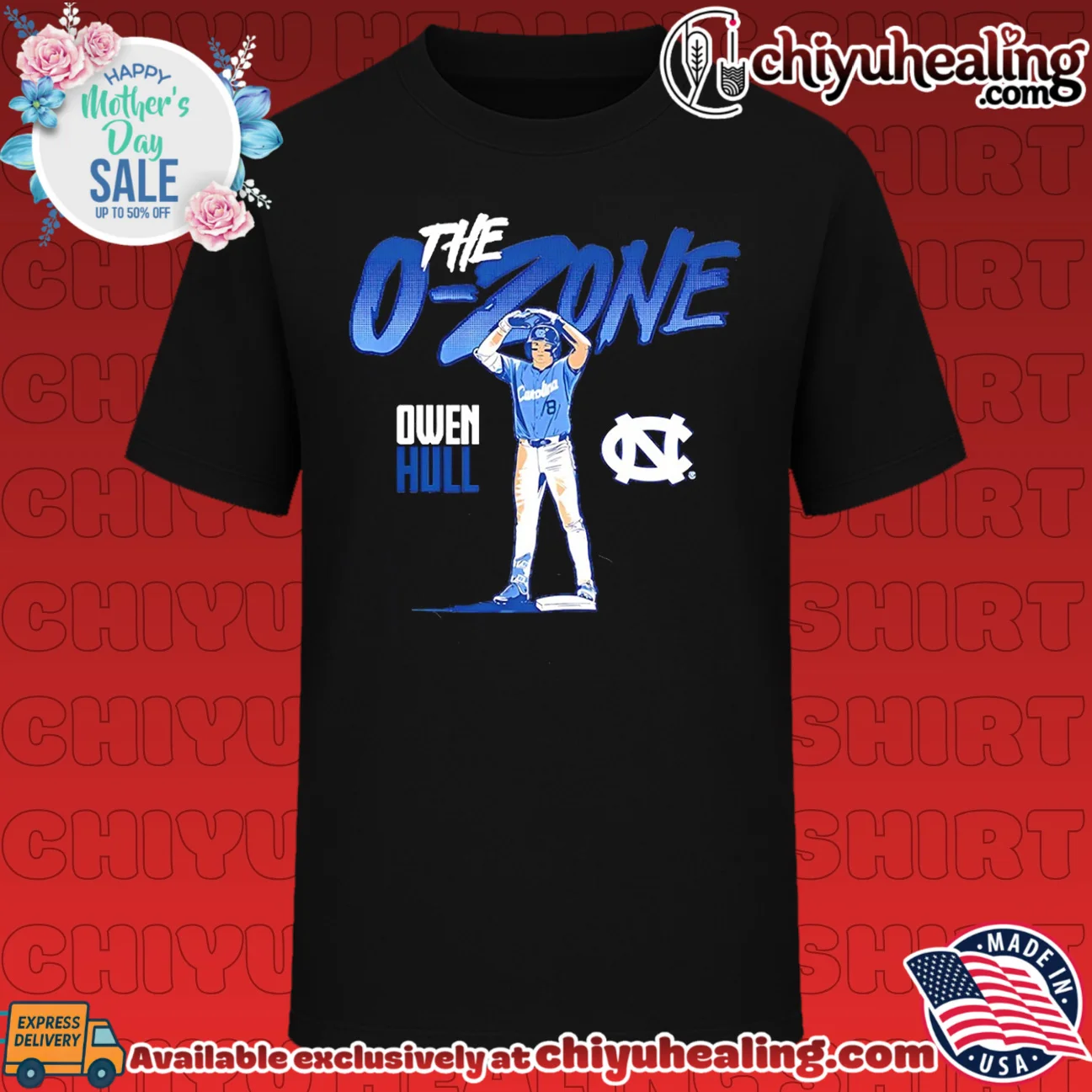 UNC Baseball Owen Hull The O-Zone cartoon