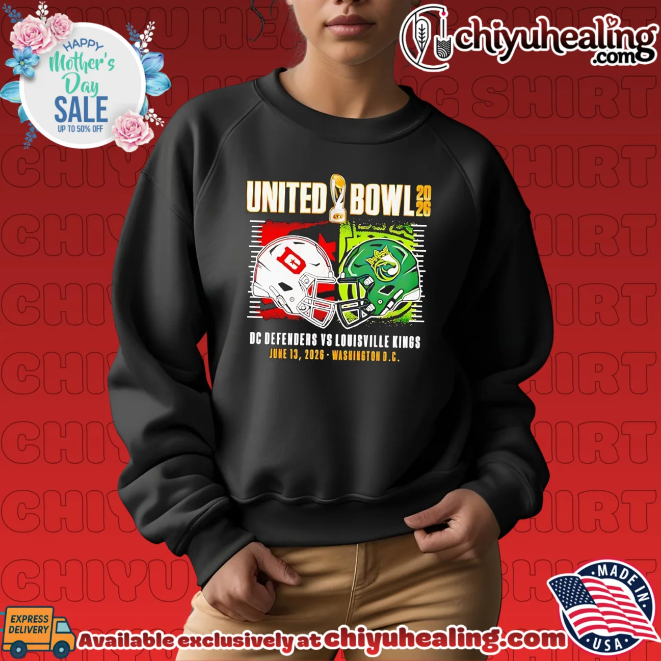 United Bowl 2026 DC Defenders vs Louisville Kings June 13 2026 Washington DC helmets limited shirt & hoodie - Perfect Fan Gift United Bowl 2026 DC Defenders vs Louisville Kings June 13 2026 Washington DC helmets