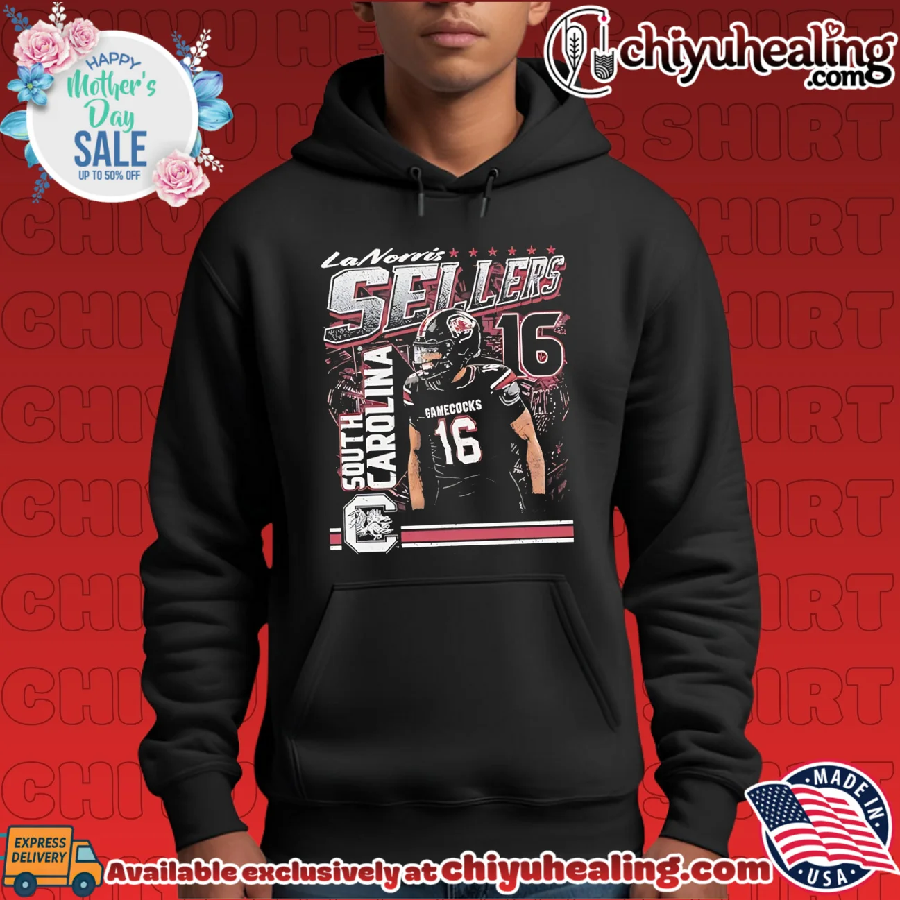 University Of South Carolina Lanorris Sellers portrait shirt & hoodie University Of South Carolina Lanorris Sellers portrait shirt & hoodie