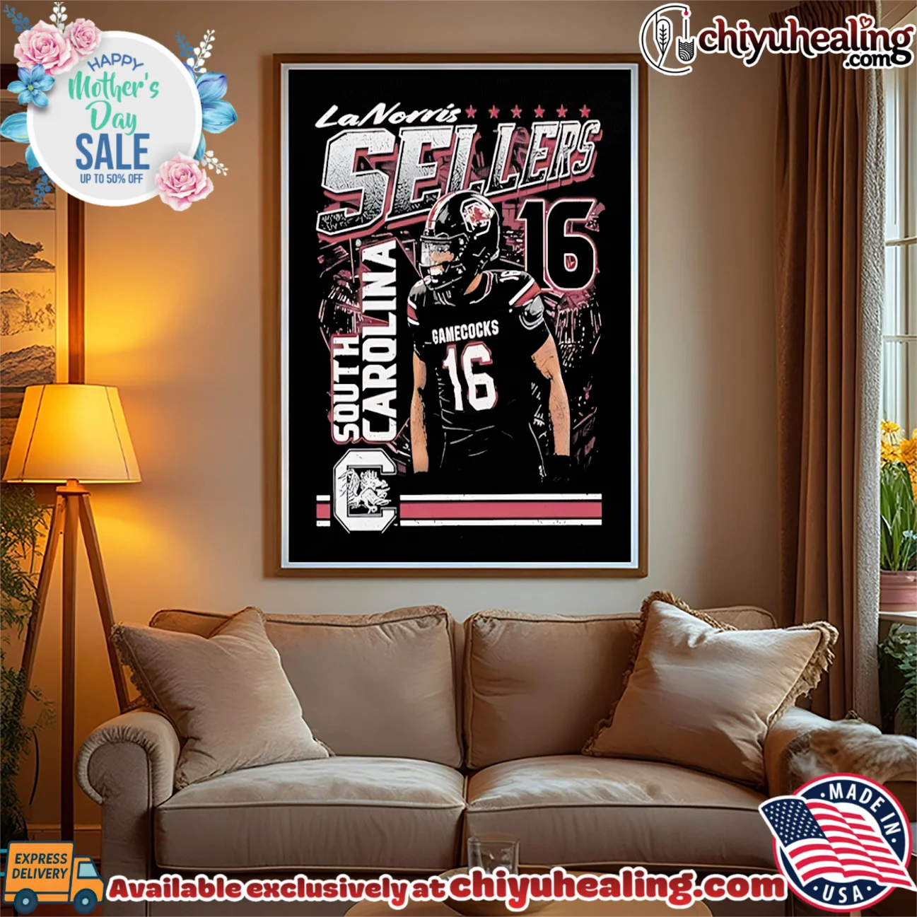 University Of South Carolina Lanorris Sellers portrait shirt & hoodie University Of South Carolina Lanorris Sellers portrait shirt & hoodie
