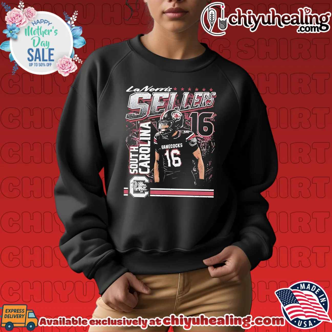 University Of South Carolina Lanorris Sellers portrait shirt & hoodie University Of South Carolina Lanorris Sellers portrait shirt & hoodie