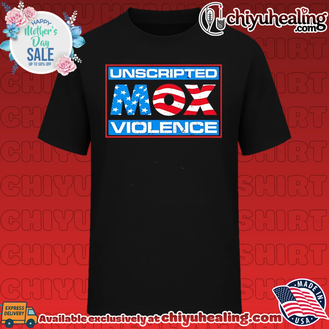 Unscripted MOX violence USA flag