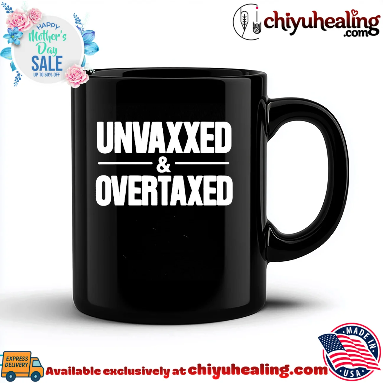 Unvaxxed And Overtaxed iconic shirt & hoodie - The Fan Collection Unvaxxed And Overtaxed