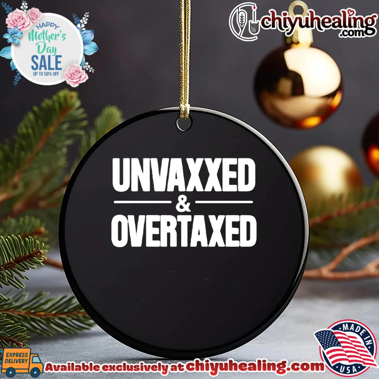 Unvaxxed And Overtaxed iconic shirt & hoodie - The Fan Collection Unvaxxed And Overtaxed