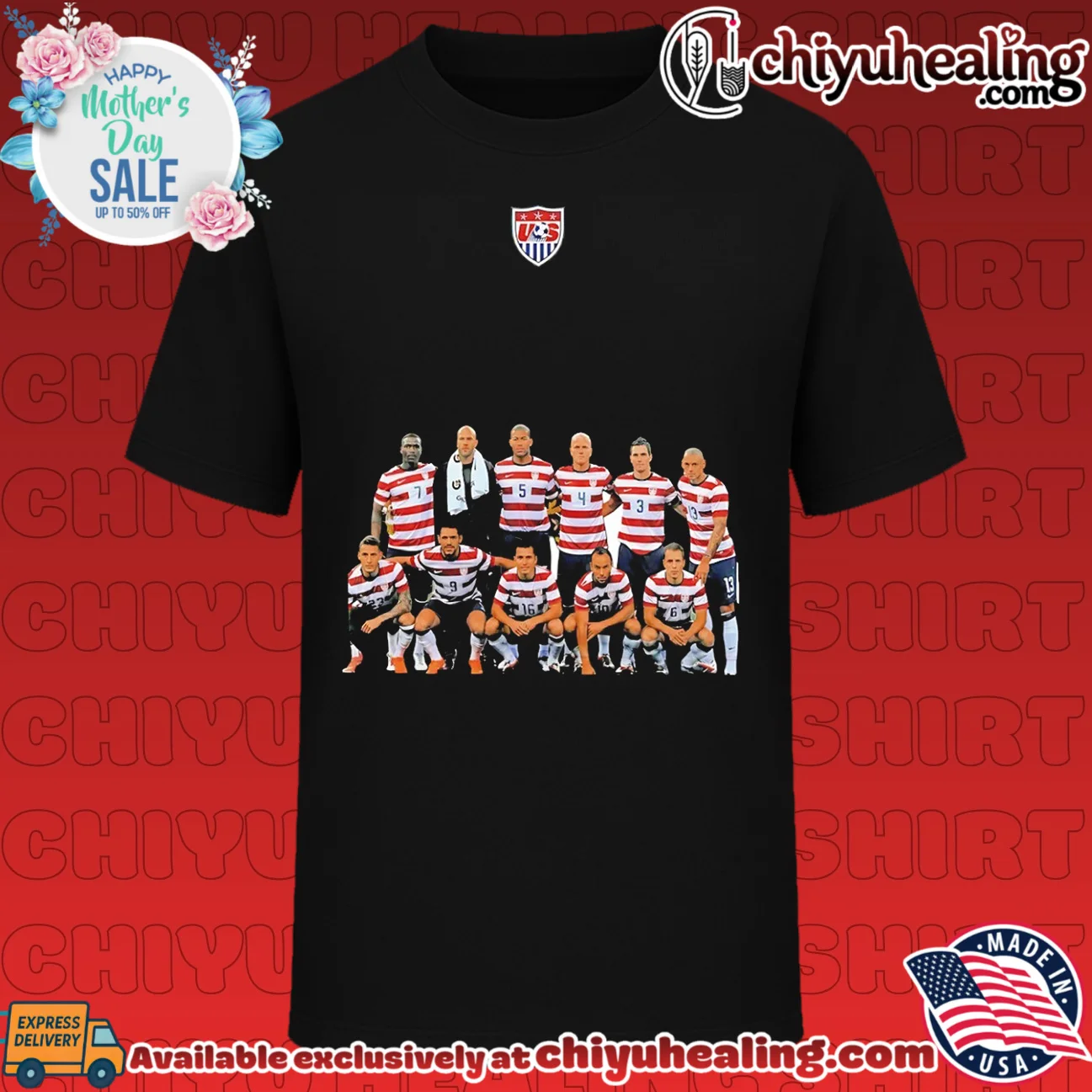 US Men's National Soccer Team collage
