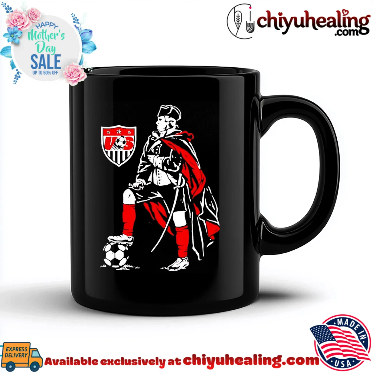 US Soccer Patriot paint graphic authentic shirt & hoodie - Ultimate Tribute Merch US Soccer Patriot paint graphic