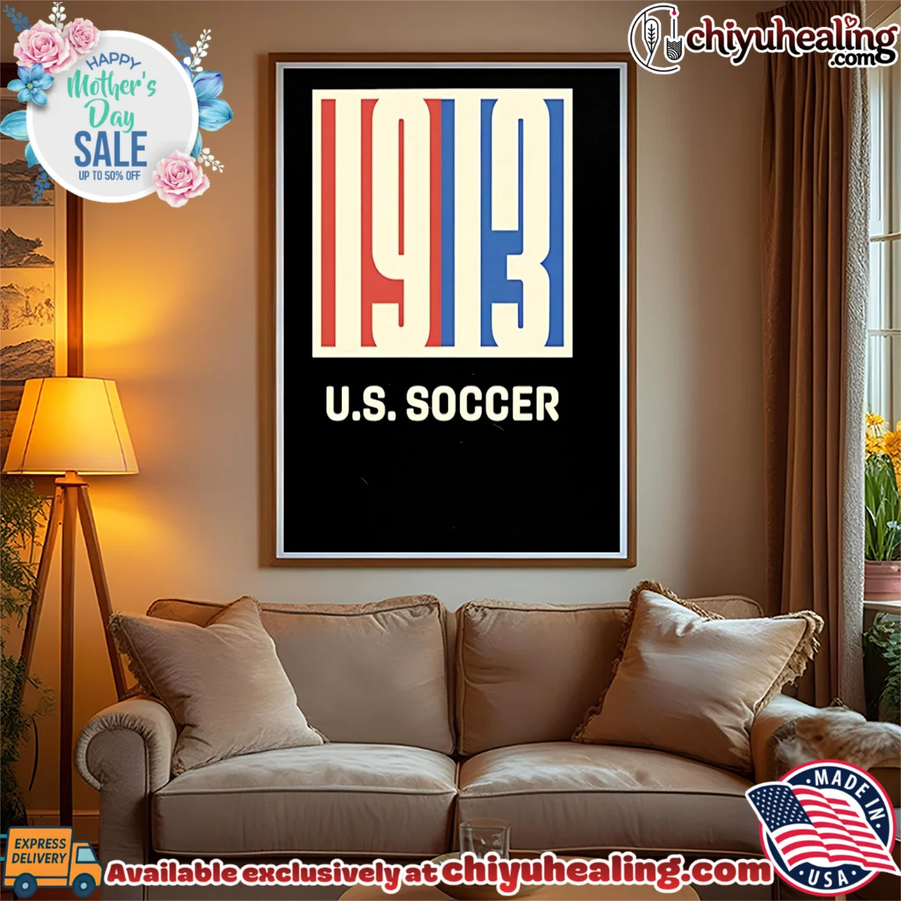 US Soccer Retro 1913 Logo ultimate shirt & hoodie - Urban Fashion US Soccer Retro 1913 Logo