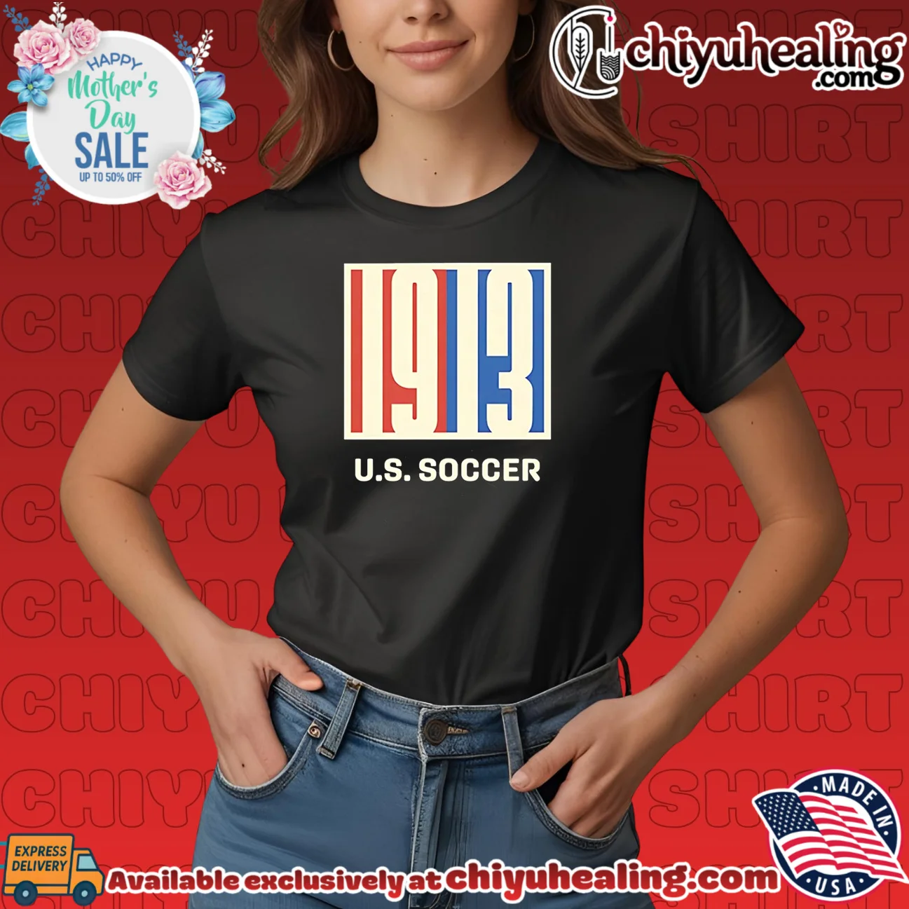 US Soccer Retro 1913 Logo ultimate shirt & hoodie - Urban Fashion US Soccer Retro 1913 Logo