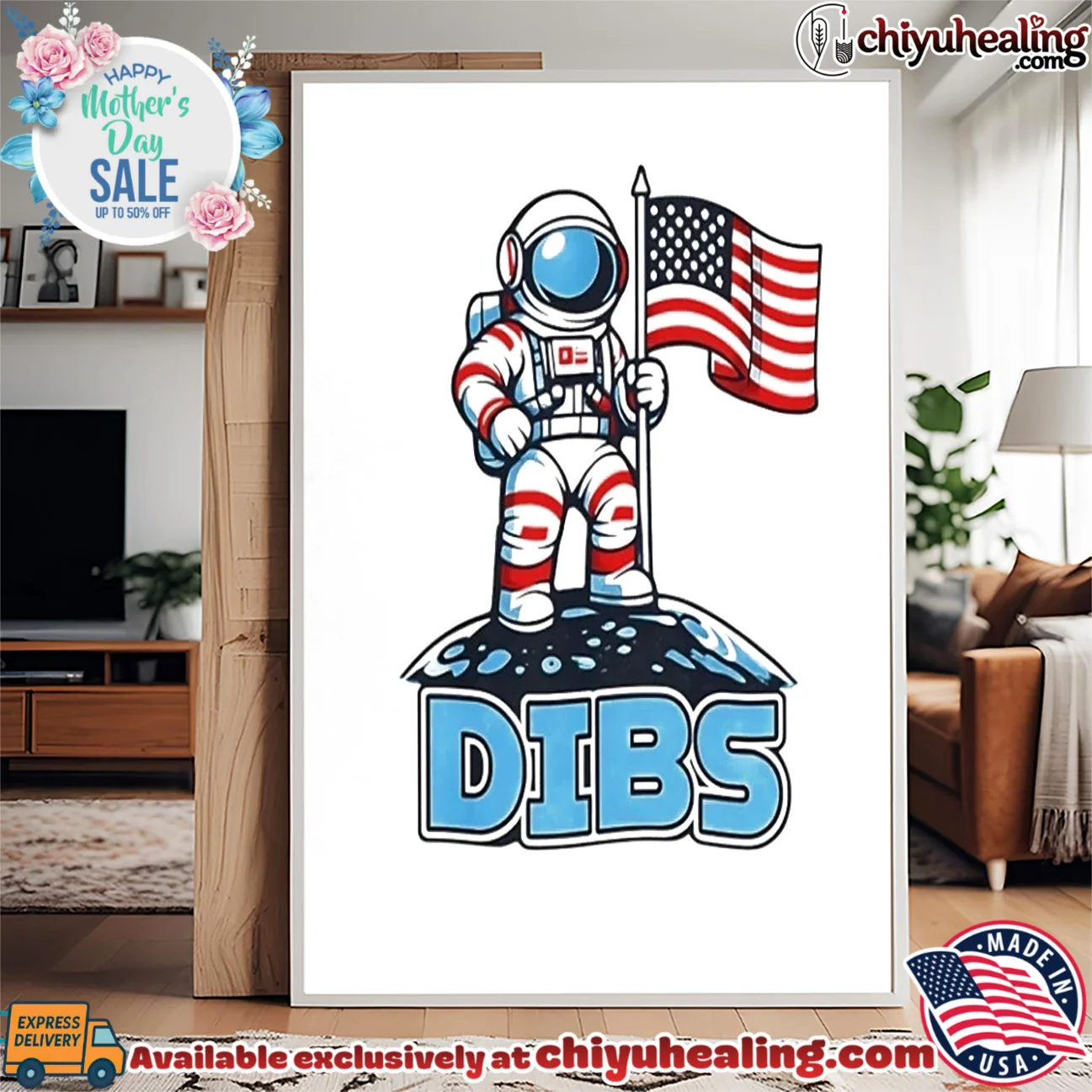 USA Dibs on the Moon Astronaut space American flag shirt & hoodie USA Dibs on the Moon Astronaut space American flag shirt & hoodie